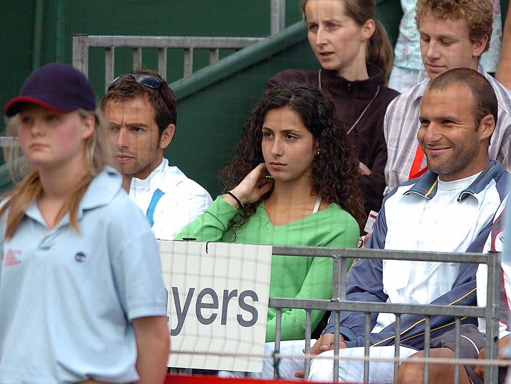 Francesca 'Cisca' Perello watches Rafael Nadal play in an exhibition match against compatriot Carlos Moyer at Fortis Tennis Classic at Harlingham Club in west London as they prepare for the Wimbledon Championships, Madrid June 22, 2007.  I Source: Getty Images