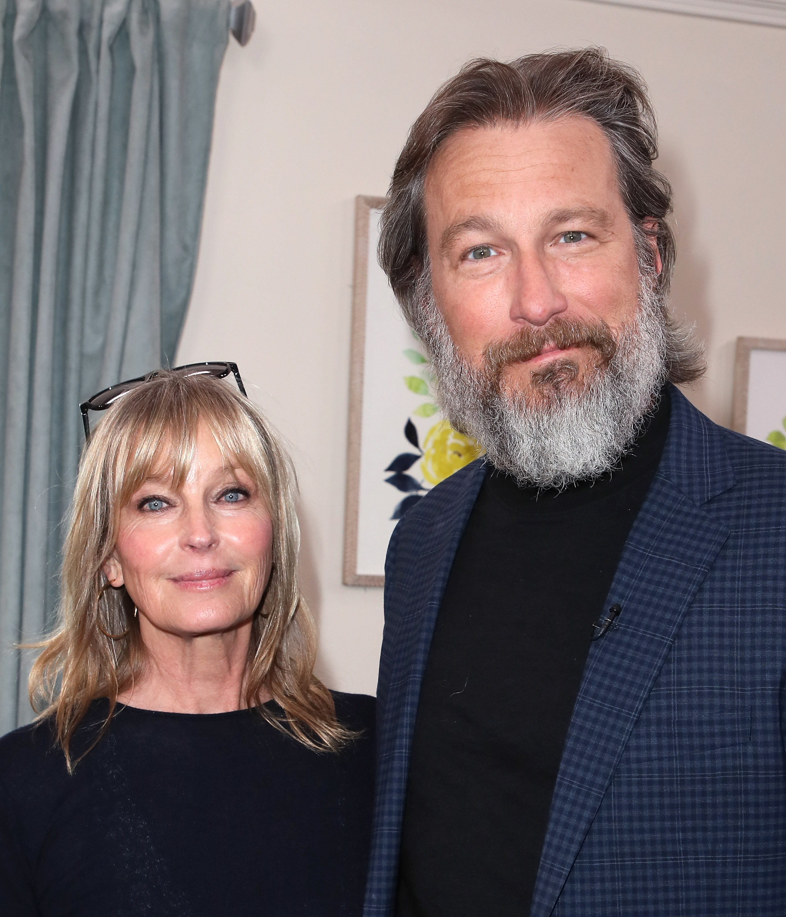 Bo Derek and John Corbett visit Hallmark's "Home & Family" at Universal Studios Hollywood on March 20, 2018, in Universal City, California. | Source: Getty Images