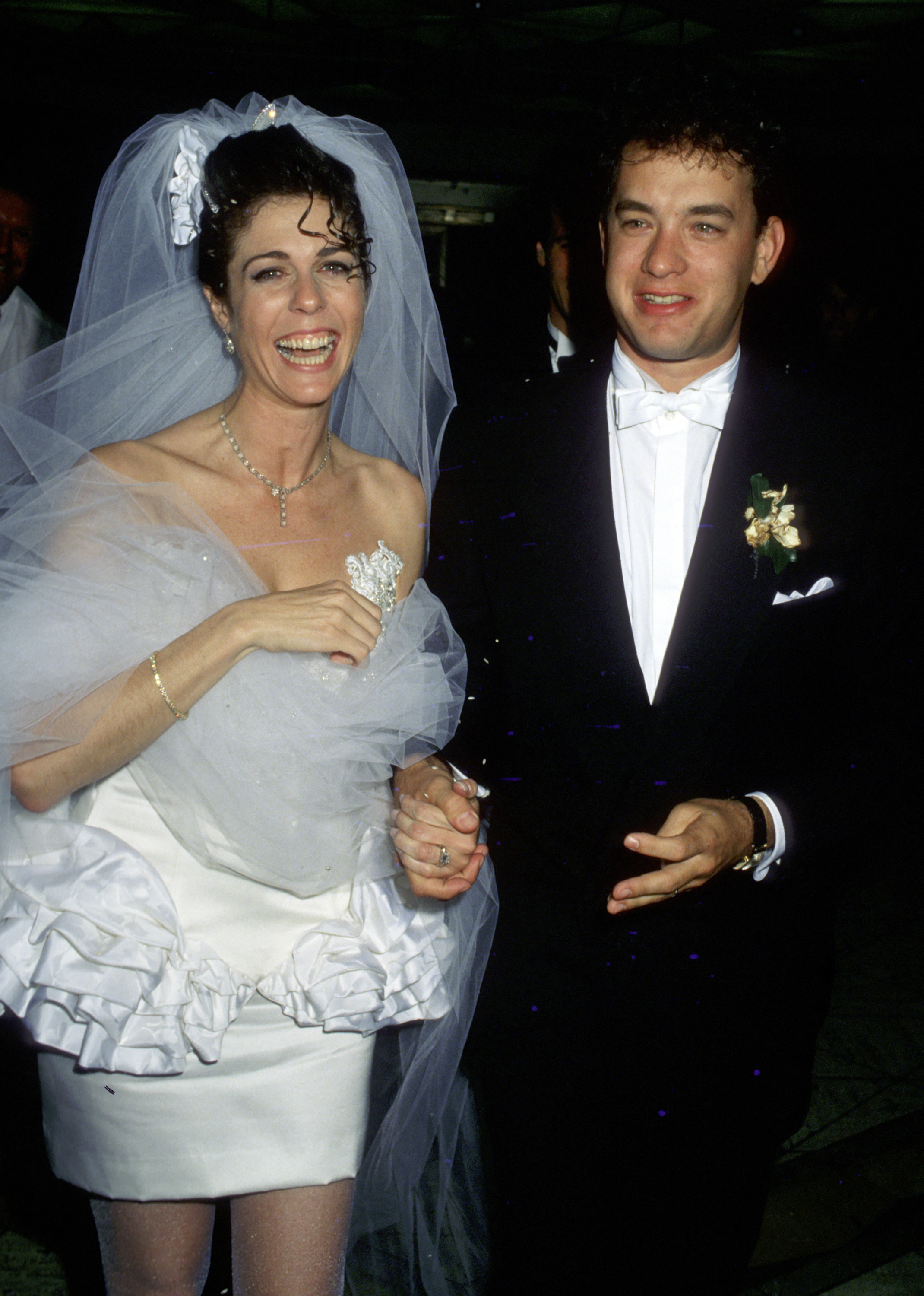 Rita Wilson and Tom Hanks during their wedding reception in Los Angeles, California | Source: Getty Images