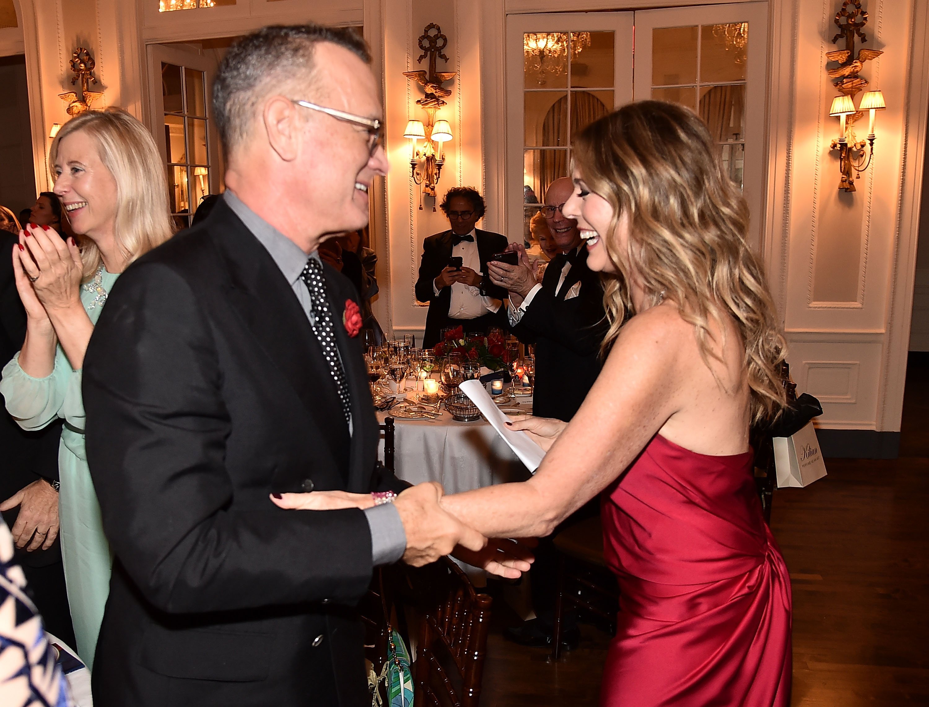 Tom Hanks and Rita Wilson attend the 2018 American Friends of Blerancourt Dinner in New York City on November 9, 2018 | Photo: Getty Images