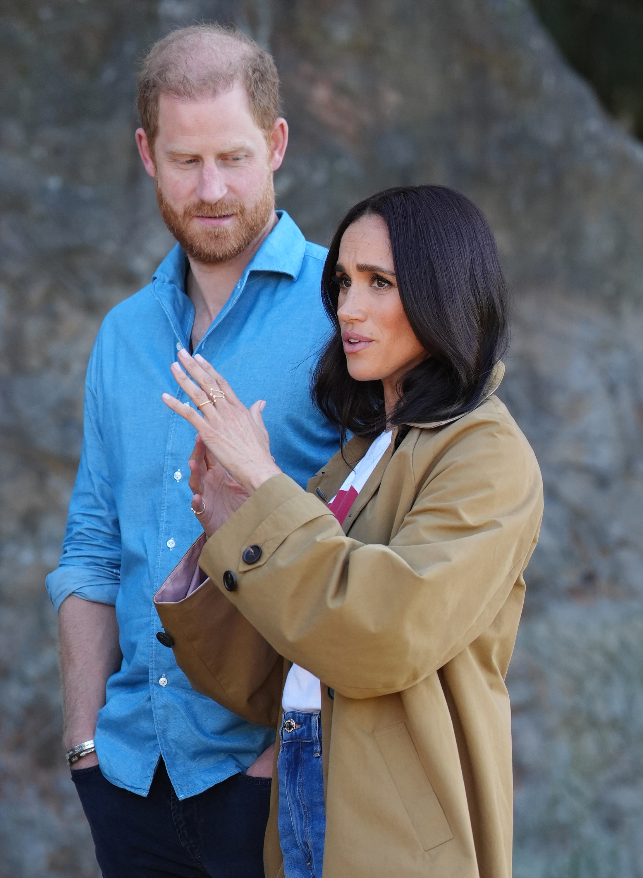 Meghan, Duchess of Sussex, and Prince Harry, Duke of Sussex take part in the Scar Tree Walk on day three of their trip on April 16, 2026 in Melbourne, Australia. | Source: Getty Images