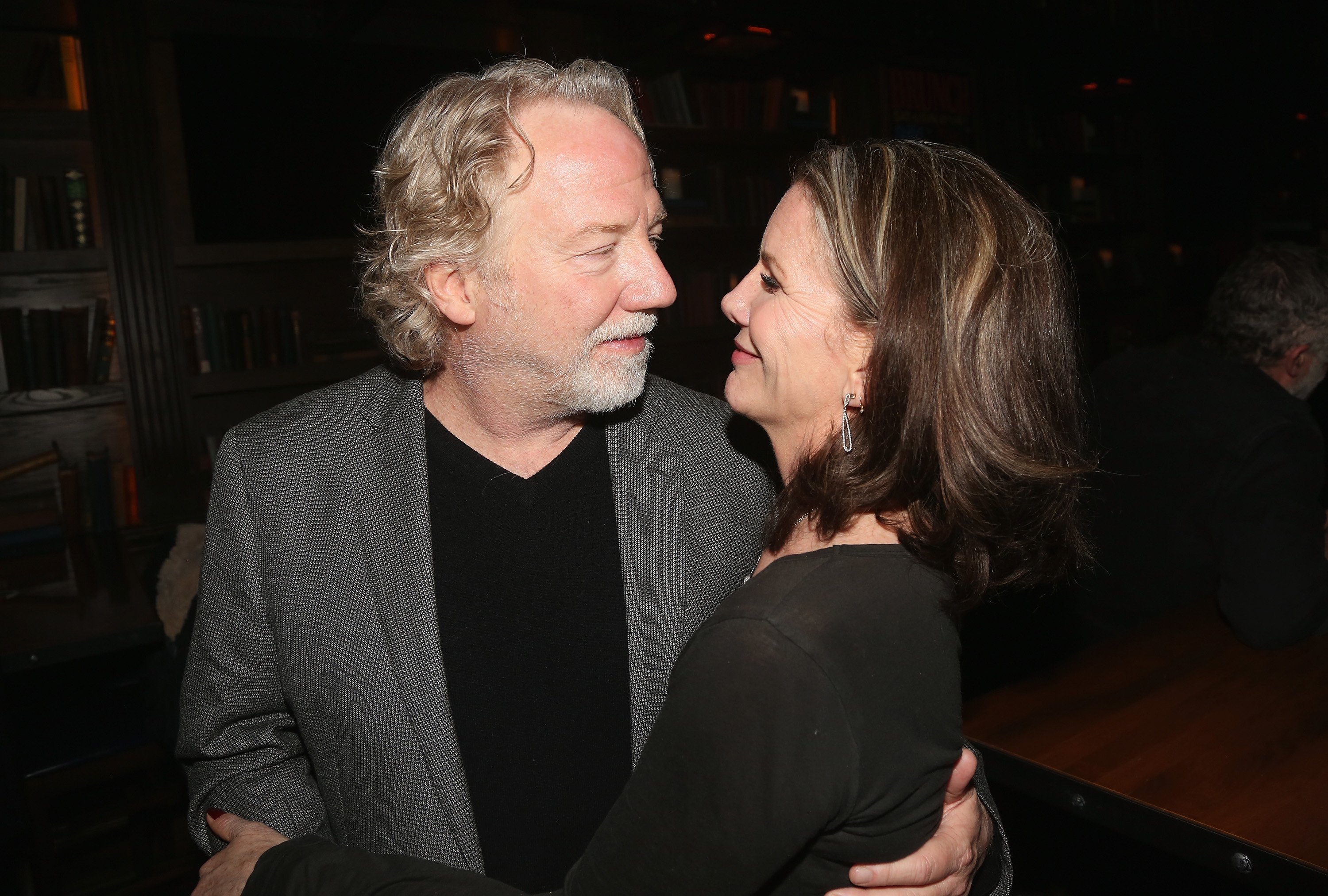 Timothy Busfield and wife Melissa Gilbert pose at the opening night after party for Irish Rep's production of "The Seafarer"at Crompton Ale House on April 18, 2018 in New York City | Source: Getty Images 