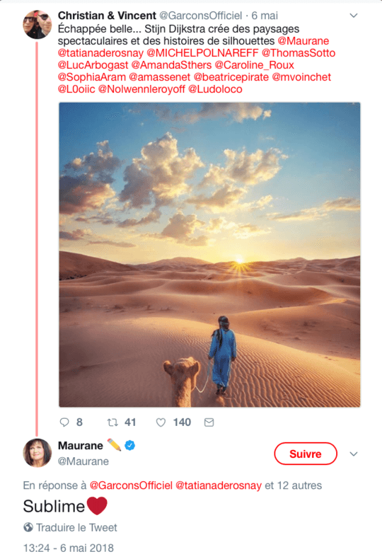 Source: Twitter/@Maurane Source: Twitter/@Maurane