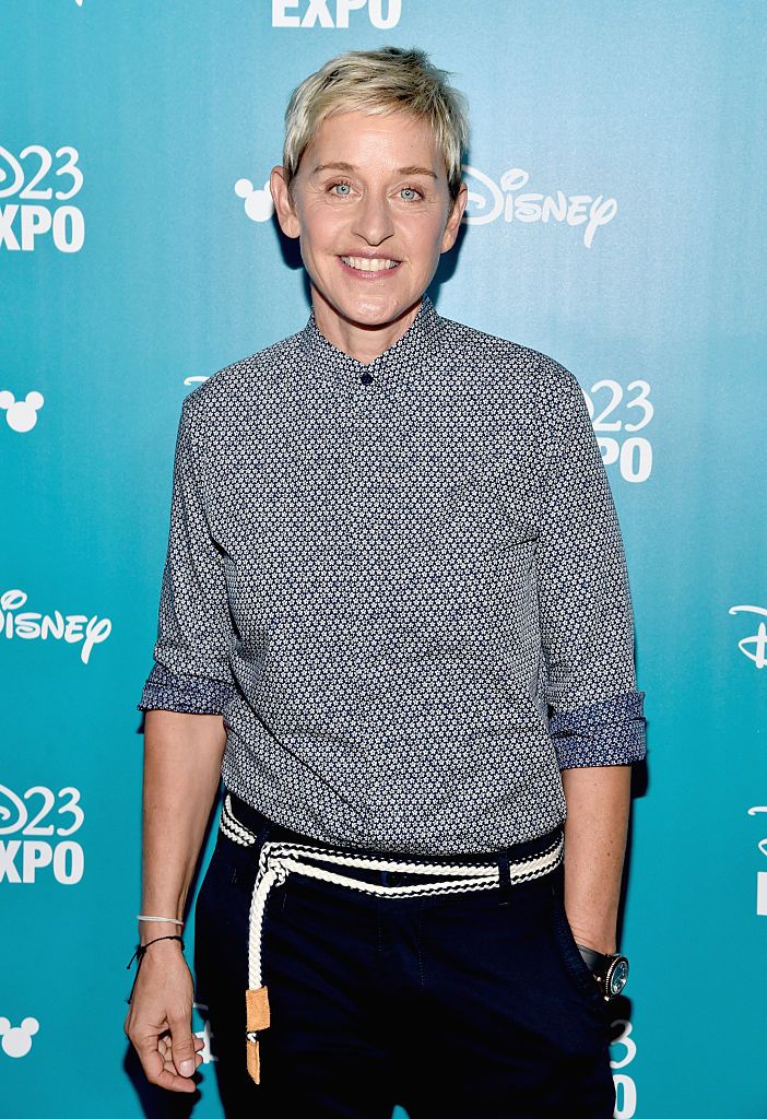 Ellen DeGeneres during "Pixar and Walt Disney Animation Studios: The Upcoming Films" presentation at Disney's D23 EXPO 2015 in Anaheim, California. | Source: Getty Images
