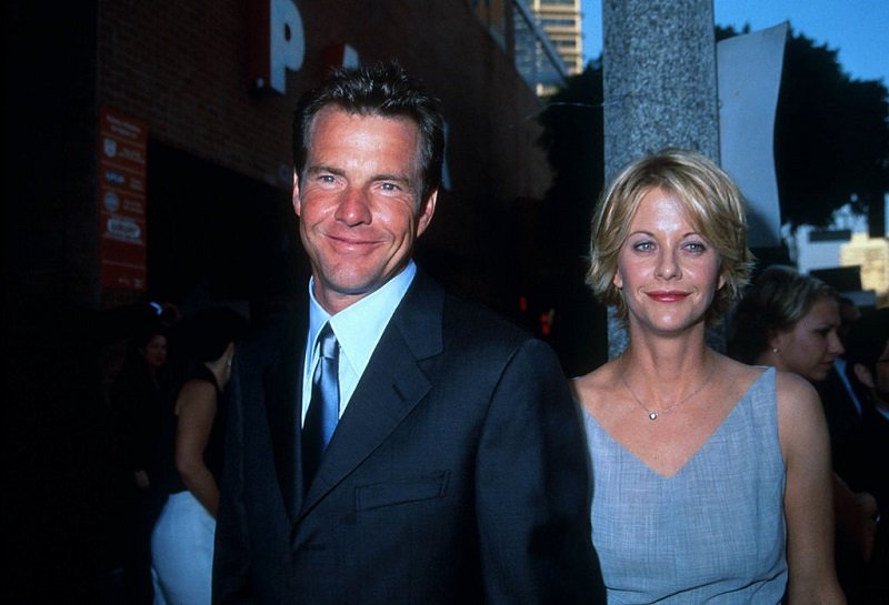 Dennis Quaid and actress Meg Ryan in Los Angeles, CA., on July 20, 1998 | Photo: Getty Images