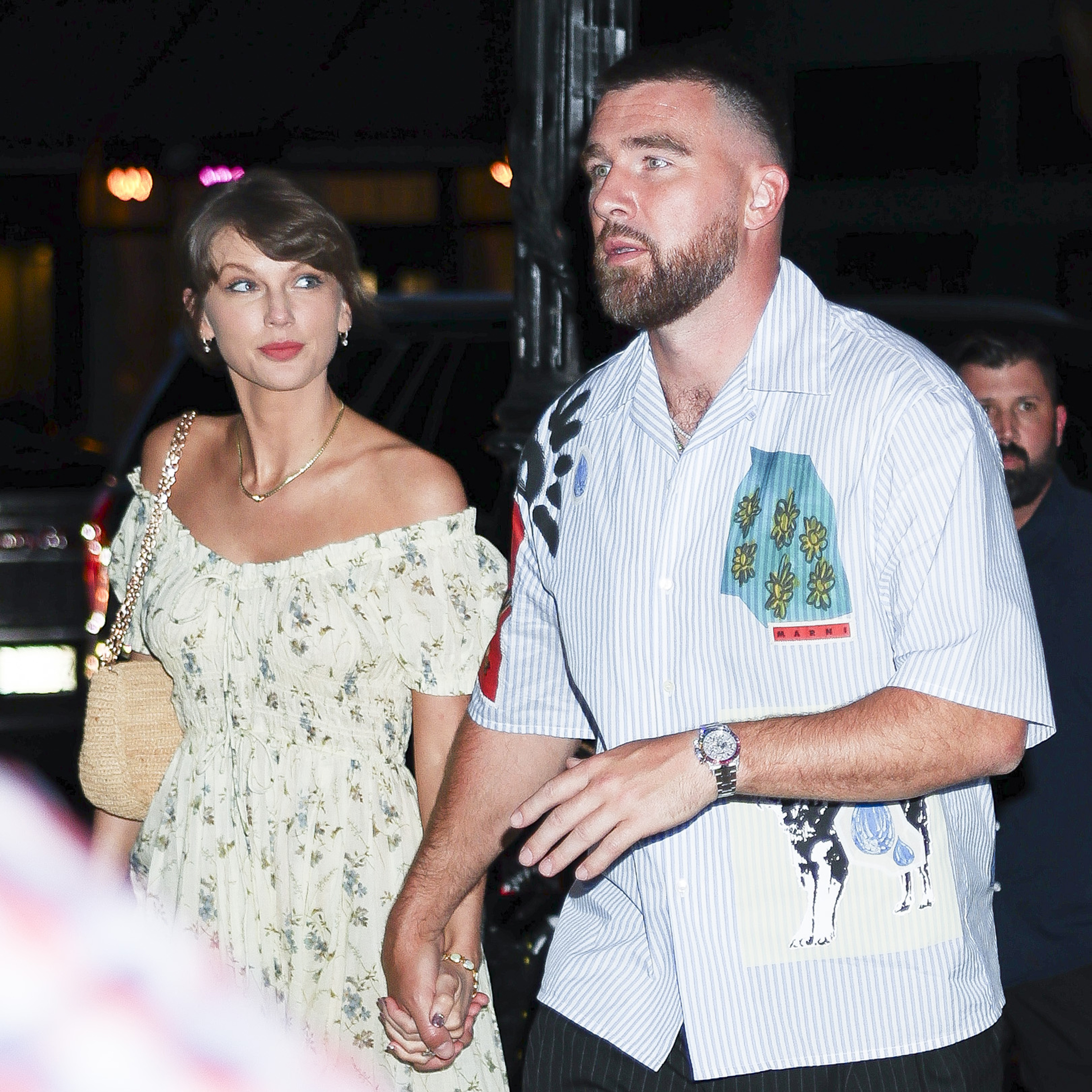 Taylor Swift and Travis Kelce out in SoHo on May 15, 2026 in New York City. | Source: Getty Images
