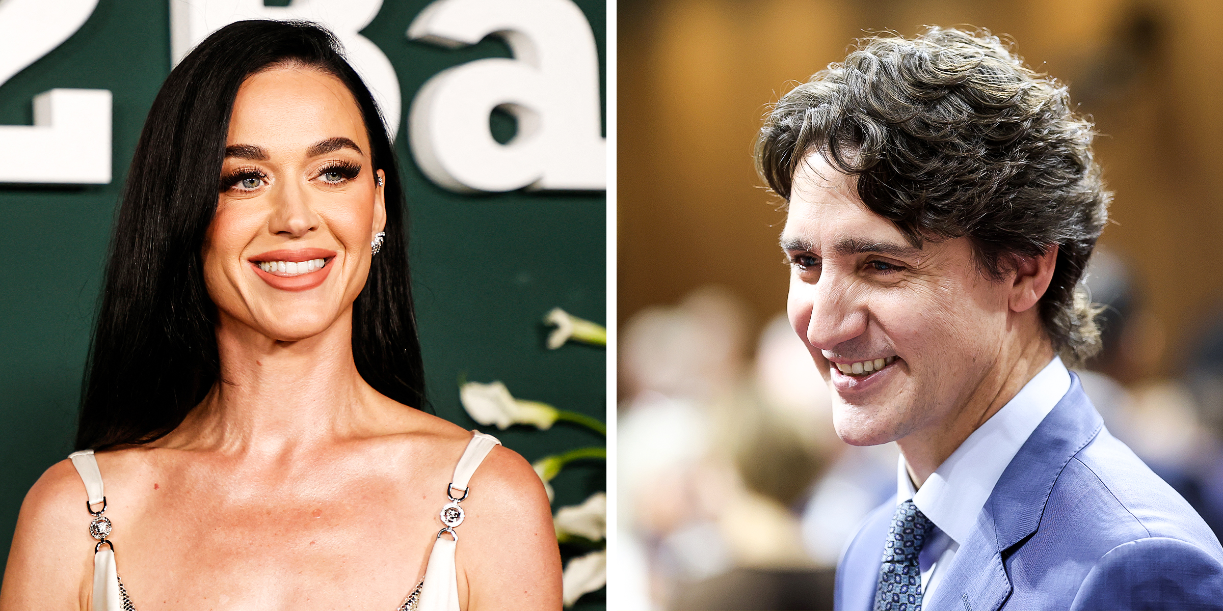 Katy Perry and Justin Trudeau. | Source: Getty Images