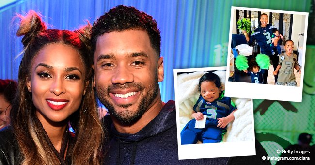 Check Out Ciara & Her Kids Dressed in Seattle Seahawks Jerseys as They ...