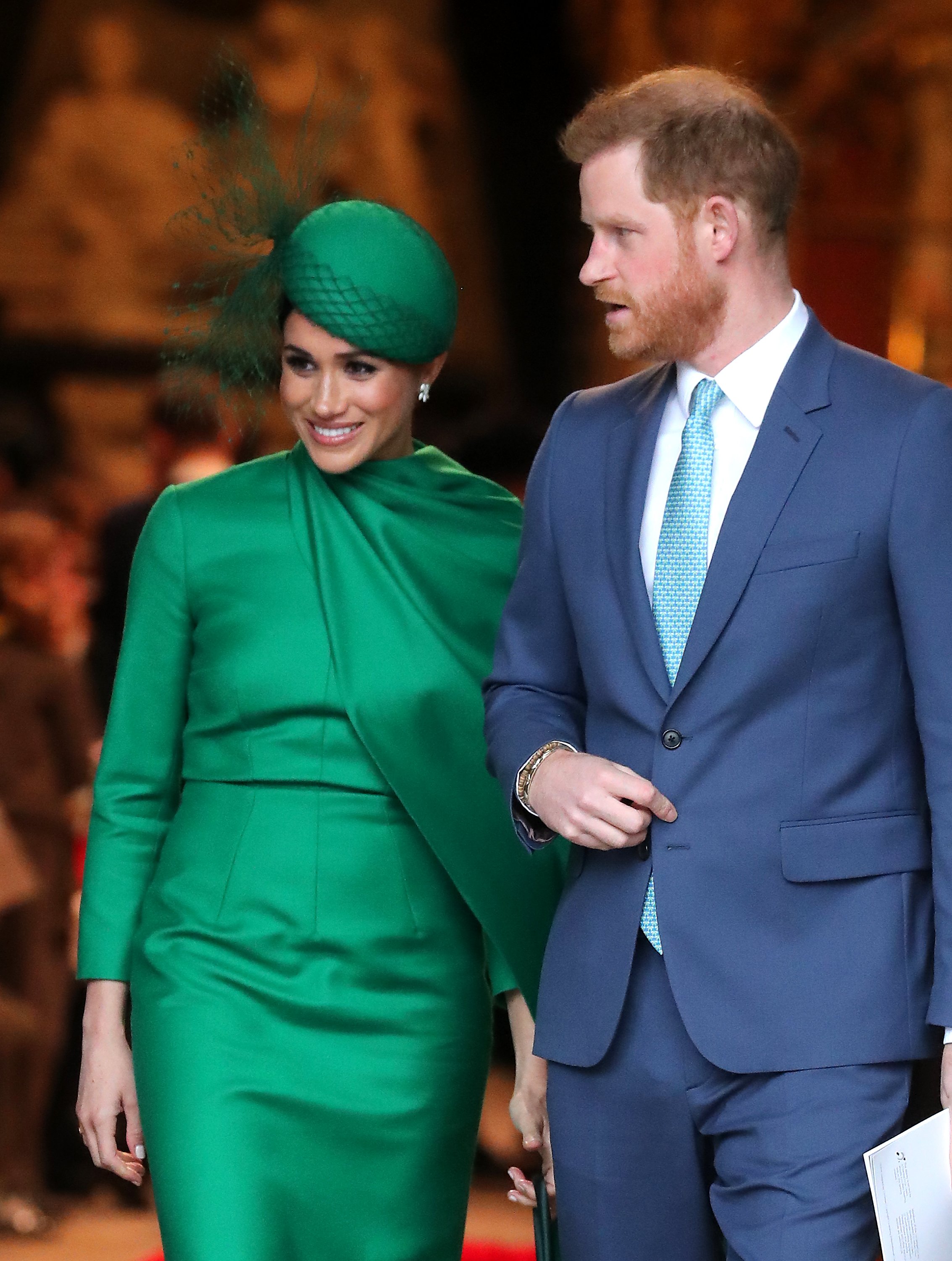 Prince Harry, Duke of Sussex and Meghan, Duchess of Sussex meets children as she attends the Commonwealth Day Service 2020 on March 09, 2020 in London, England. | Source: Getty Images