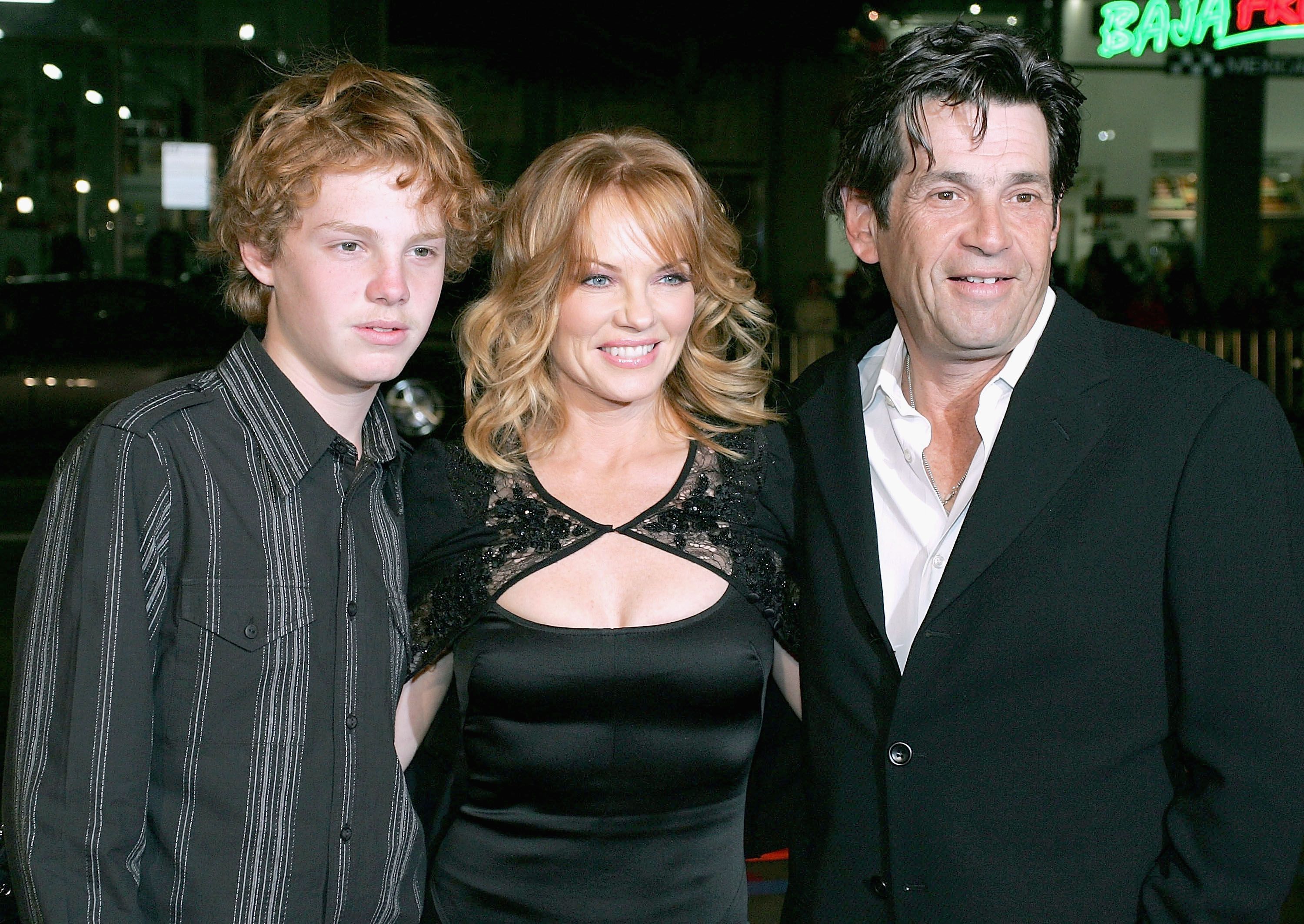 Alan Rosenberg, Marg Helgenberger and their son Hughie at Rape Treatment Center Annual Benefit in 2005 | Source: Getty Images