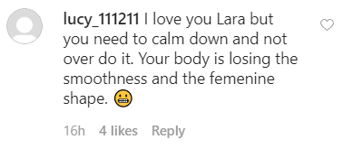 A fan's comment on Lara Trump's Instagram post. | Source: instagram/laraleatrump