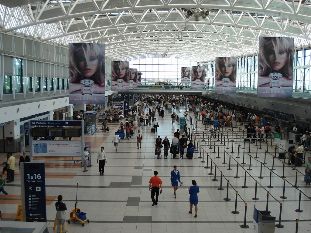 Terminal A del Aeropuerto Internacional Ministro Pistarini, Ezeiza, Provincia de Buenos Aires. | Foto: Wikipedia
