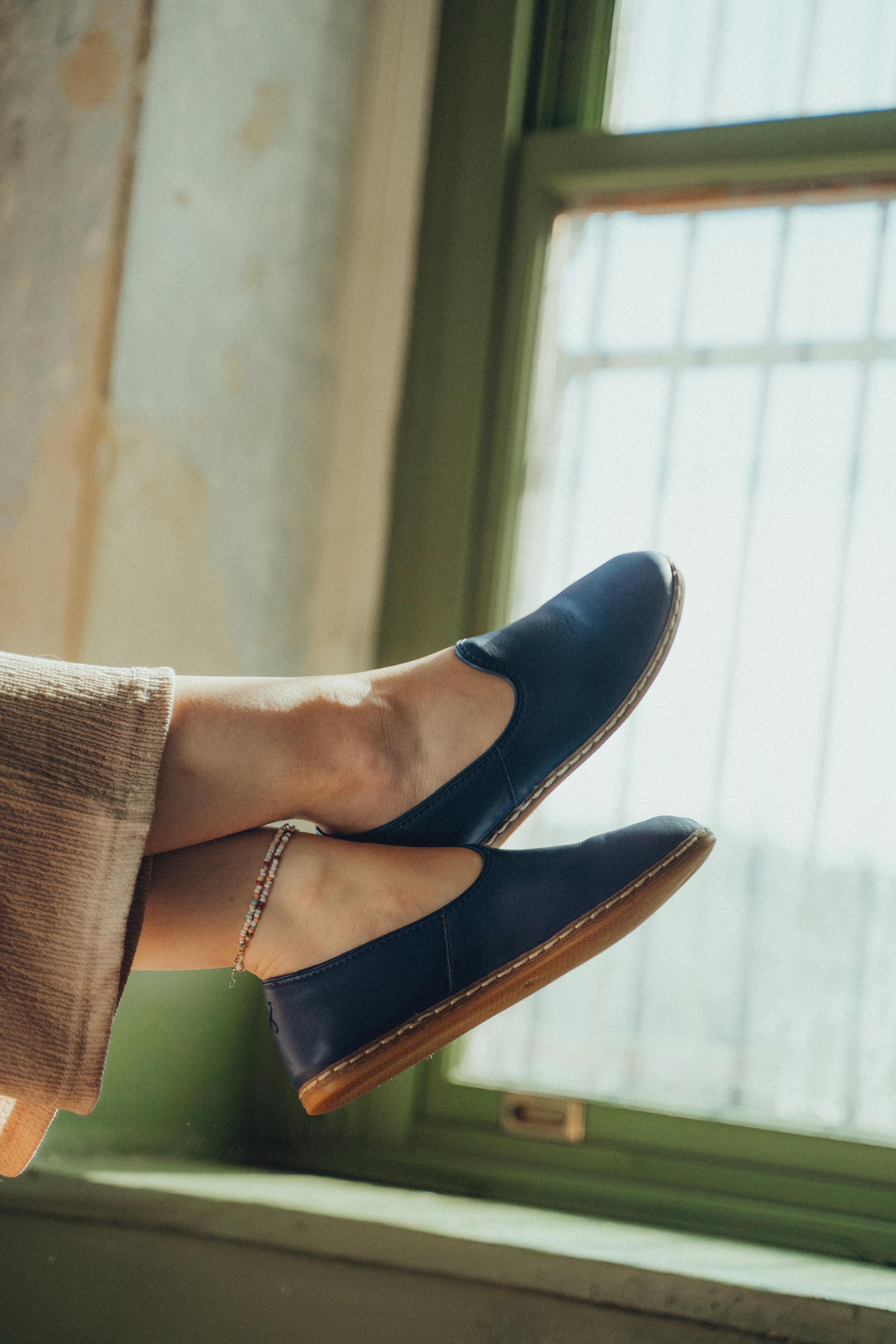 Slip-on leather shoes | Source: Pexels