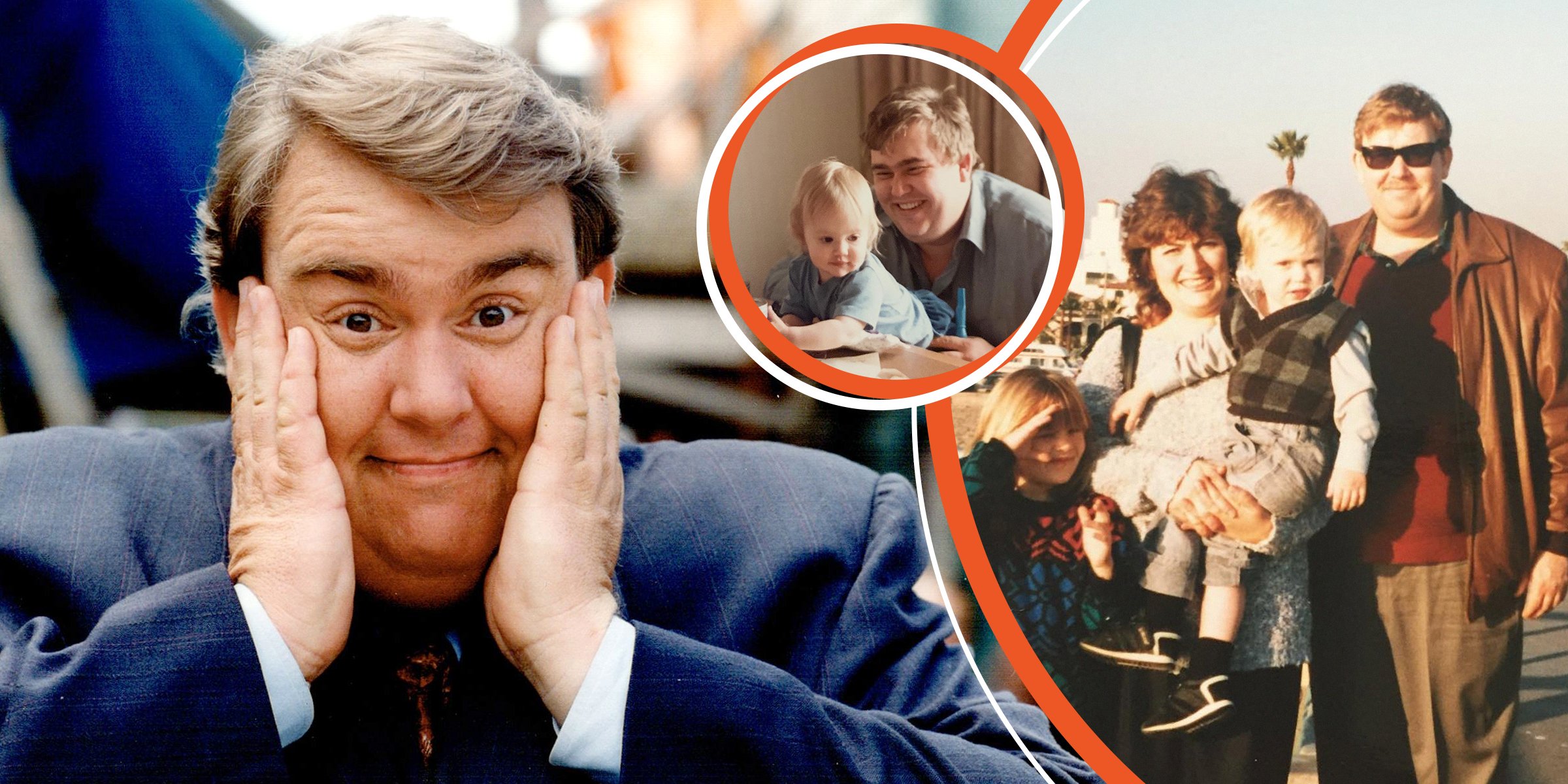 John Candy ┃John Candy and Christopher Candy ┃Jennifer Candy, Rosemary Hobor, Christopher Candy and John Candy ┃Source:  Getty Images | instagram.com/chriscandy4ever ┃ instagram.com/therealjencandy