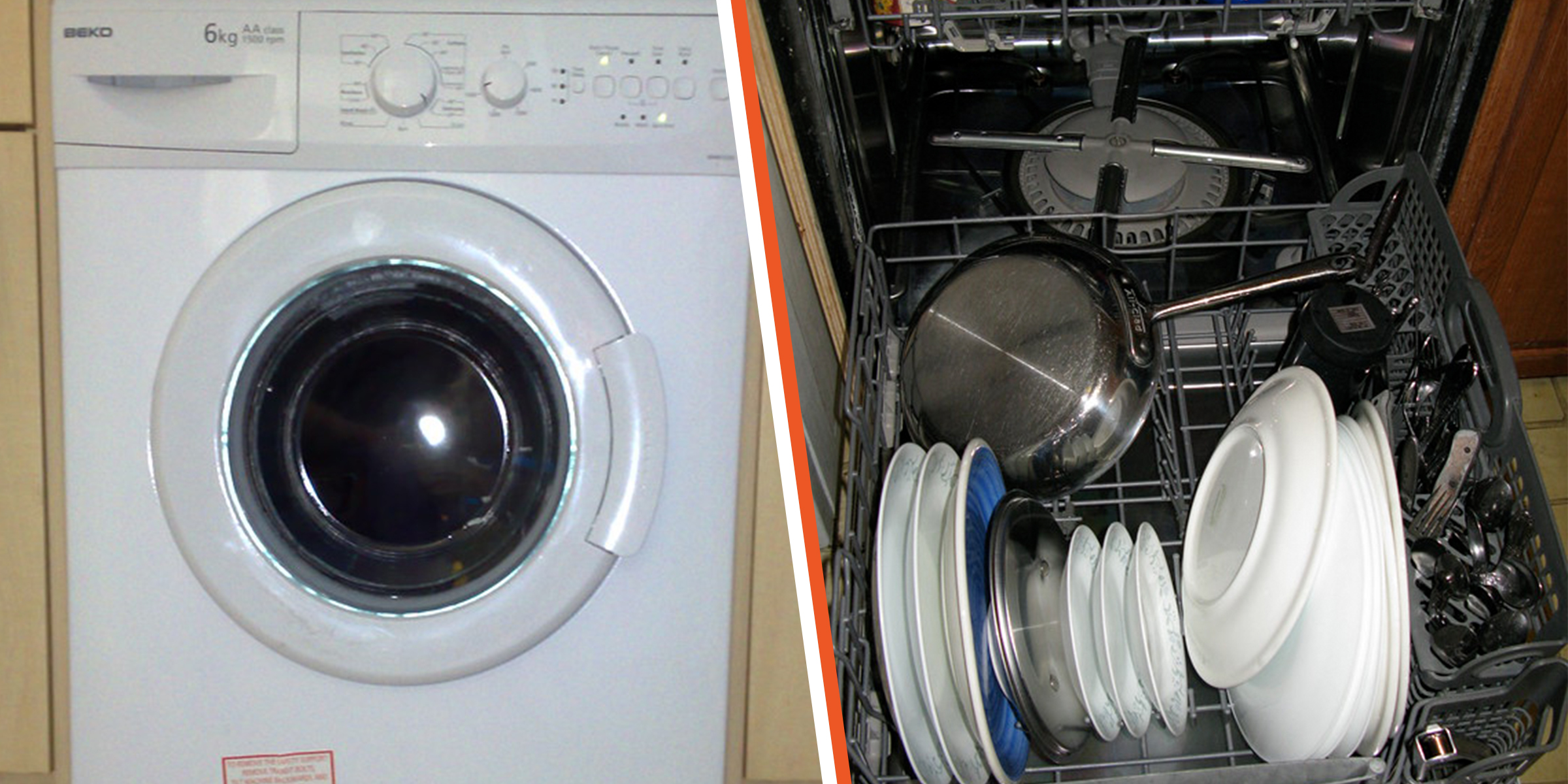 A washing machine and a dishwasher | Source: Flickr/markhillary/CC BY 2.0 & Flickr/OroAnnM/CC BY 2.0)