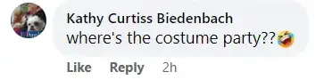 A screenshot of a comment from a Facebook user poking fun at the outfit Venus Williams wore as she arrived at the US Open. | Source: facebook.com/krnb1057