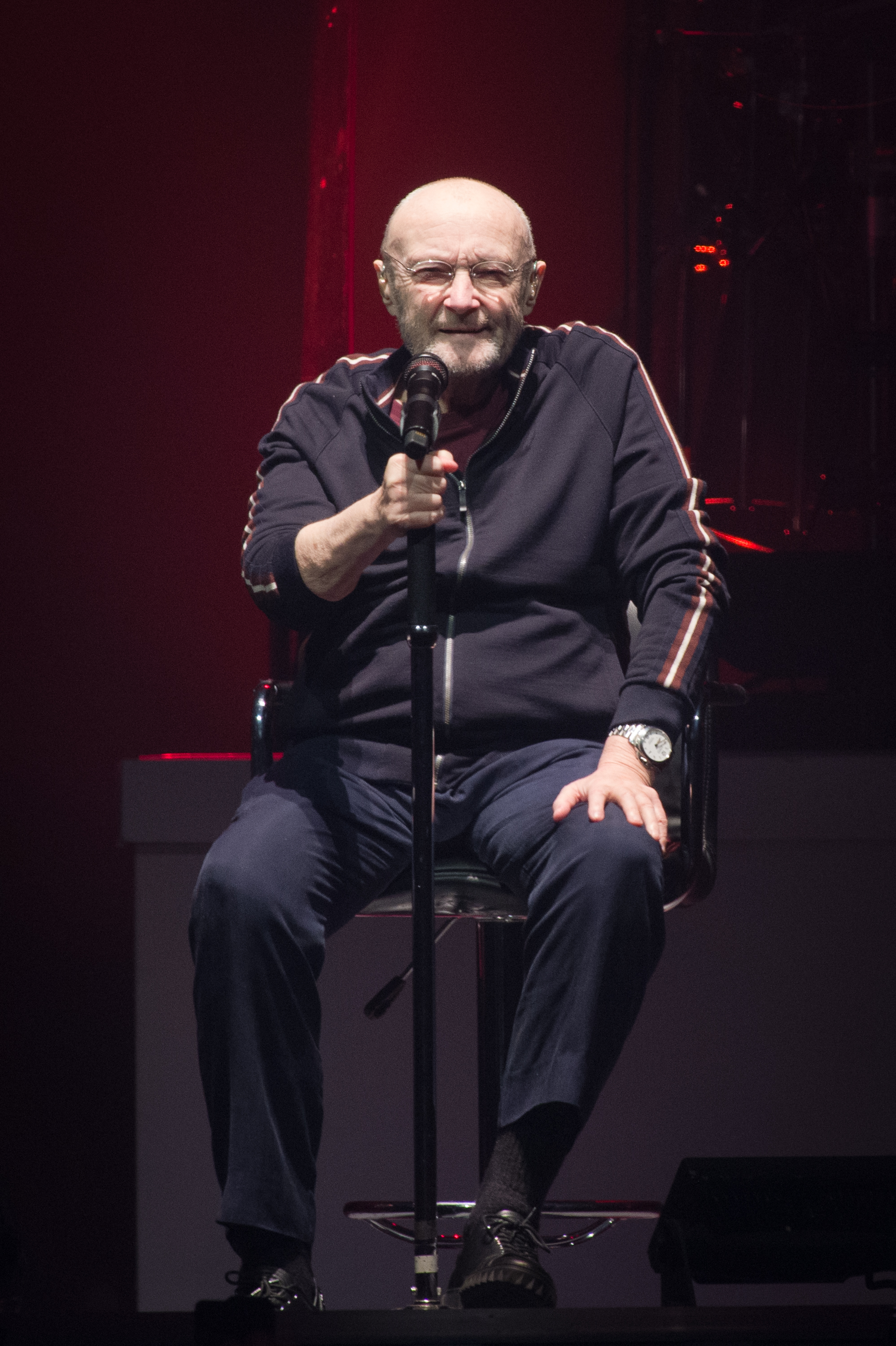 Phil Collins from Genesis performs at U Arena on March 17, 2022 in Nanterre, France. | Source: Getty Images