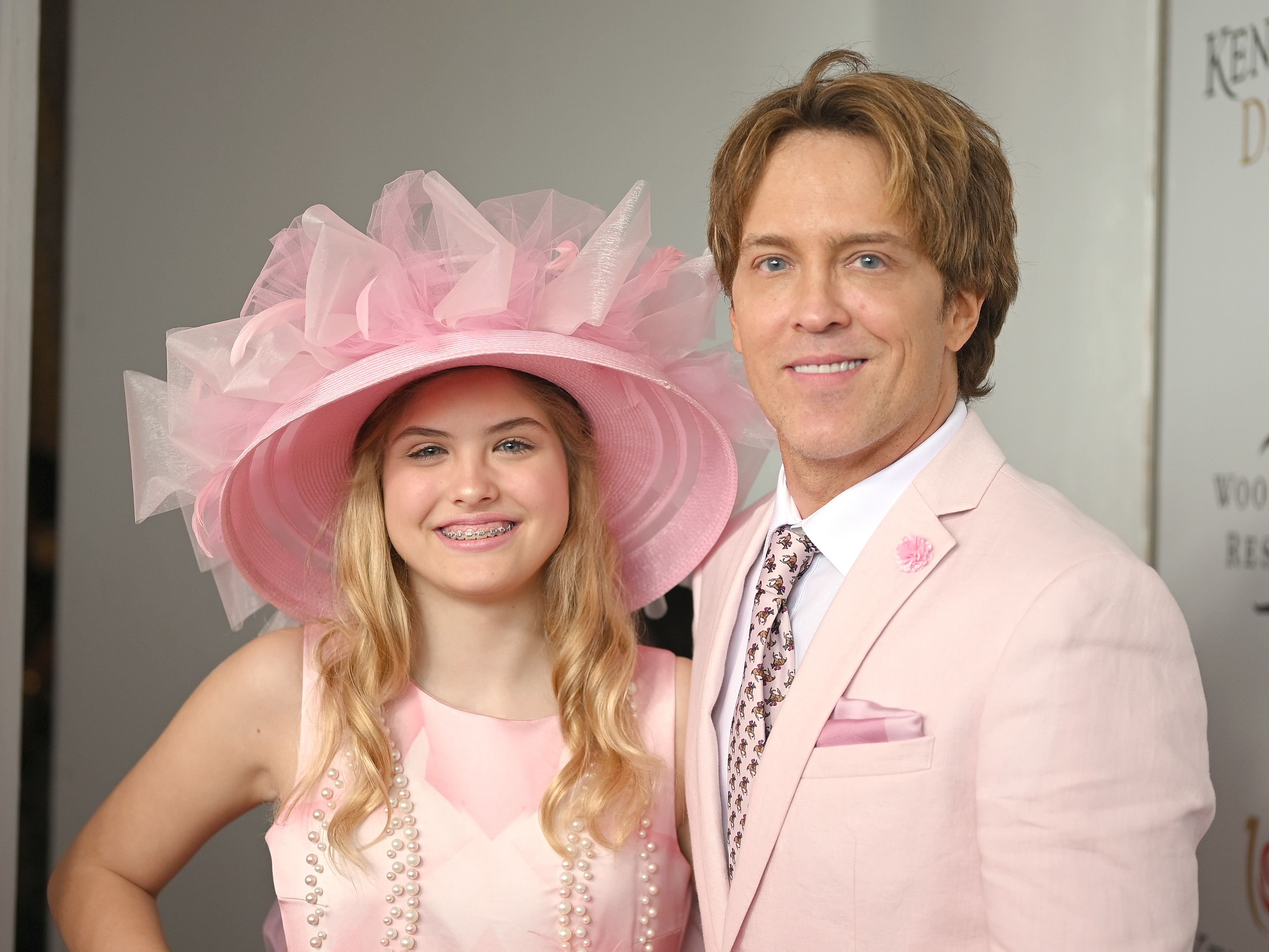 Dannielynn Birkhead and Larry Birkhead at the 145th Kentucky Derby on May 04, 2019 in Louisville | Getty Images