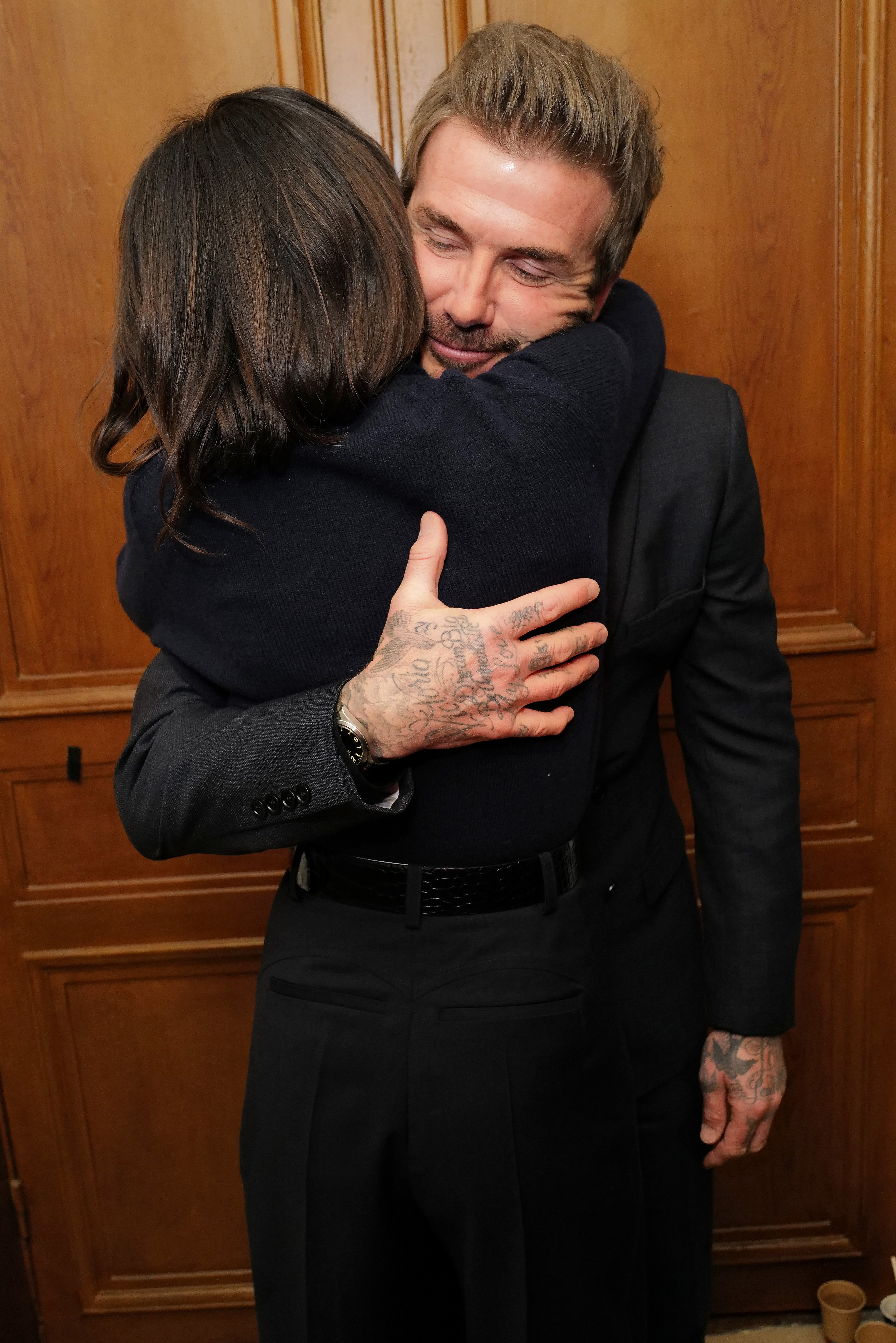 David and Victoria Beckham at FW23 Paris Fashion Week | Source: Getty Images