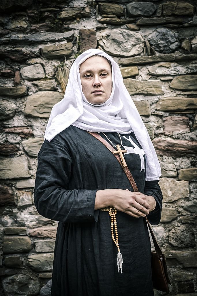 Nun of the Order of the Hospitallers Acre, Israel, 13th century. | Source: Getty Images