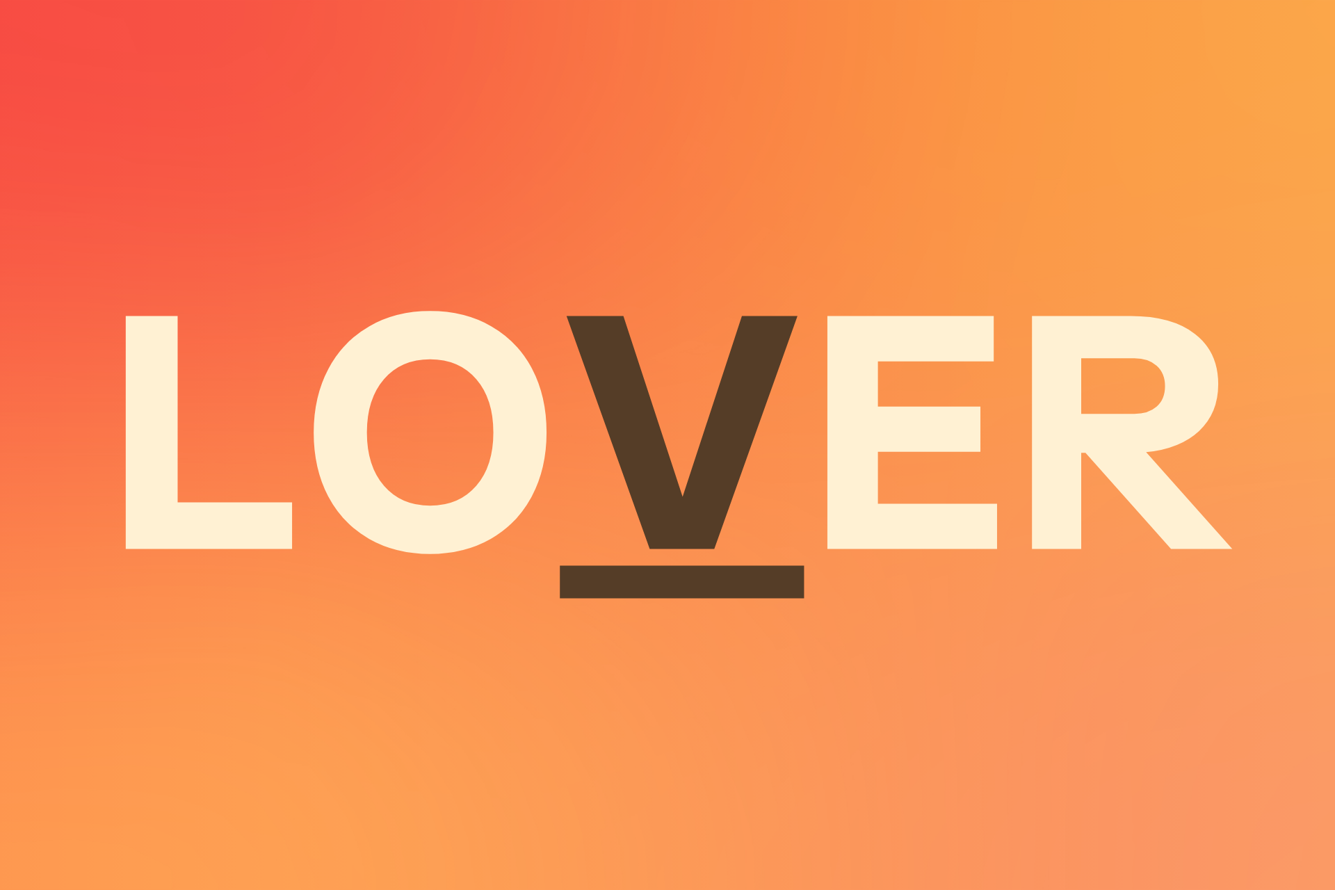 The word "LOVER" | Source: Amomama