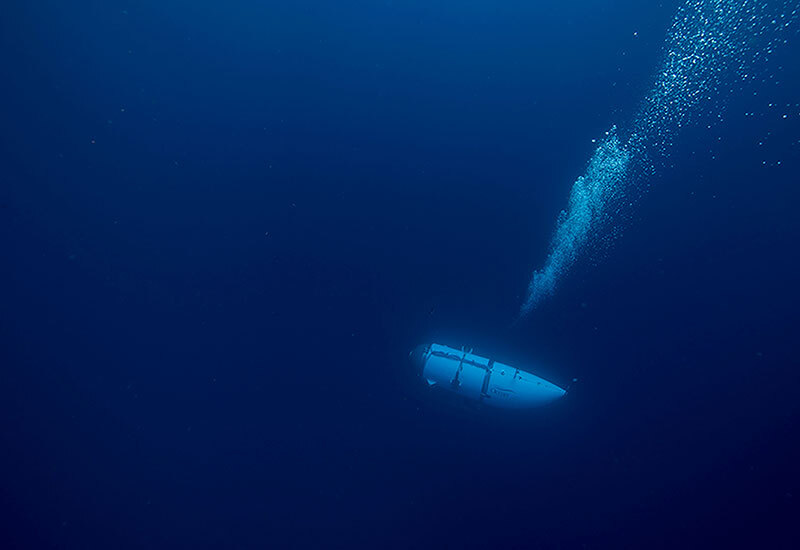 Polar Prince begins its descent to the Titanic wreck site in June 2023 | Source: Getty Images