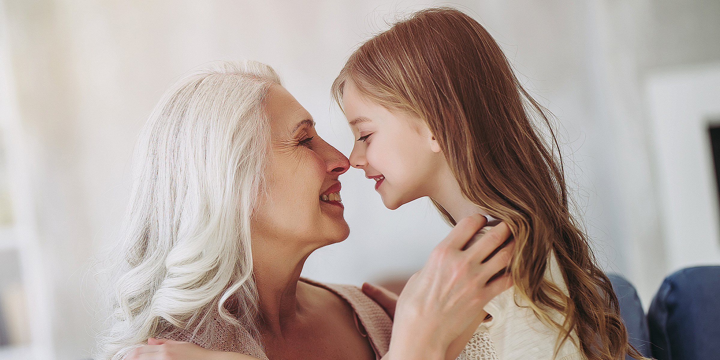 A grandmother and her granddaughter | Shutterstock