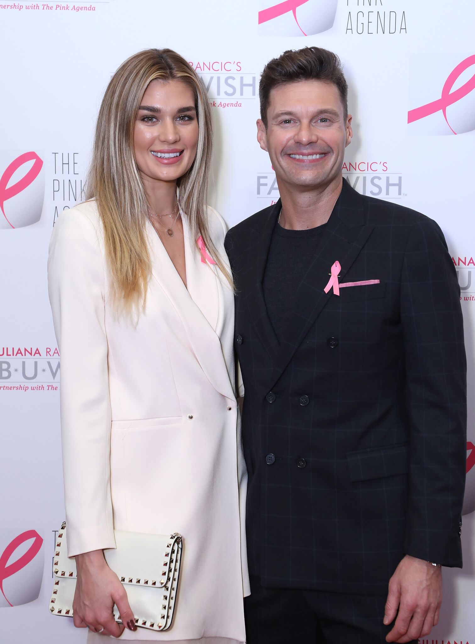 Shayna Taylor and Ryan Seacrest attend The Pink Agenda's Annual Gala at Tribeca Rooftop  | Getty Images