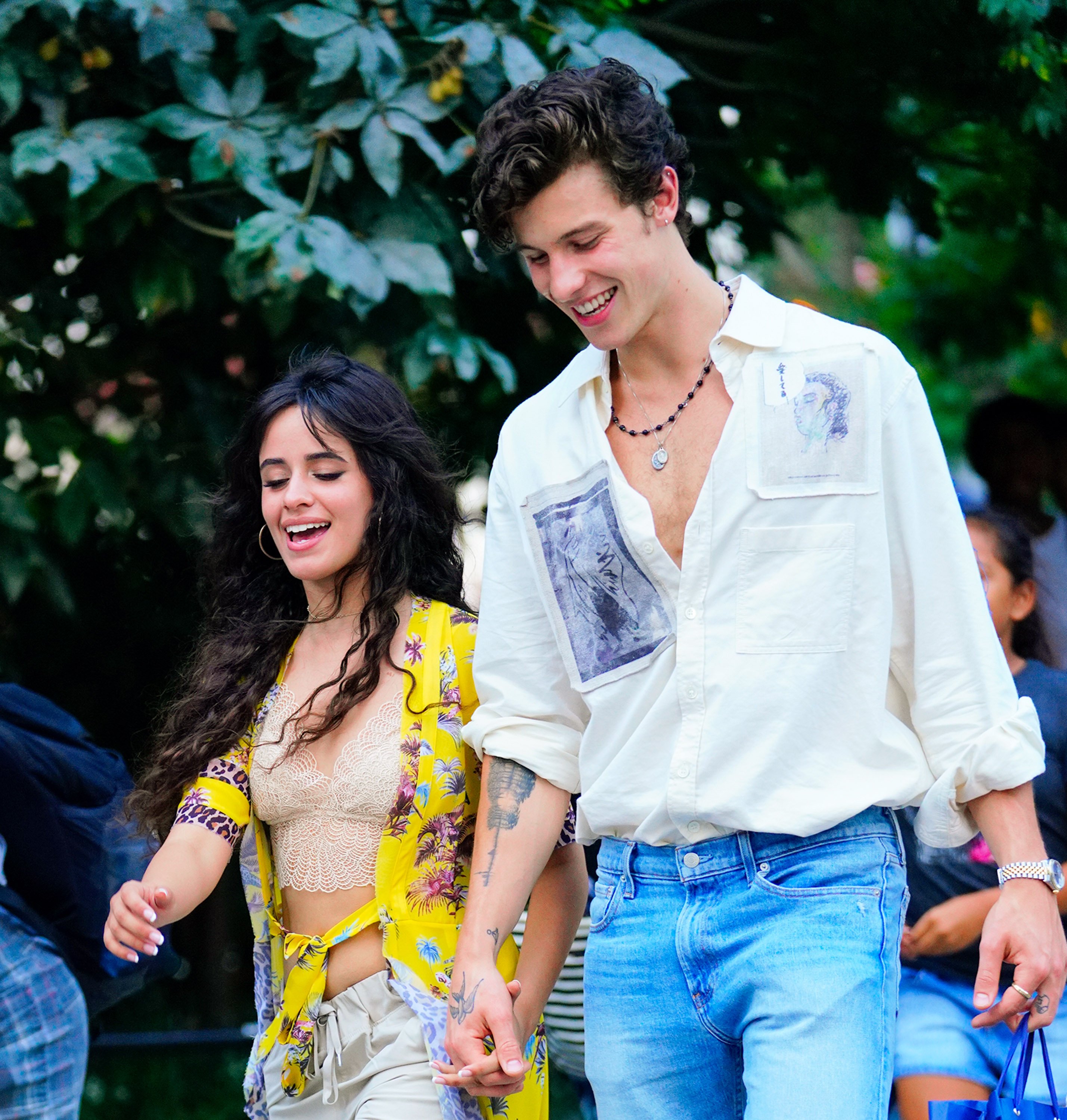 Camila Cabello and Shawn Mendes spotted on August 8, 2019 in New York. | Source: Getty Images