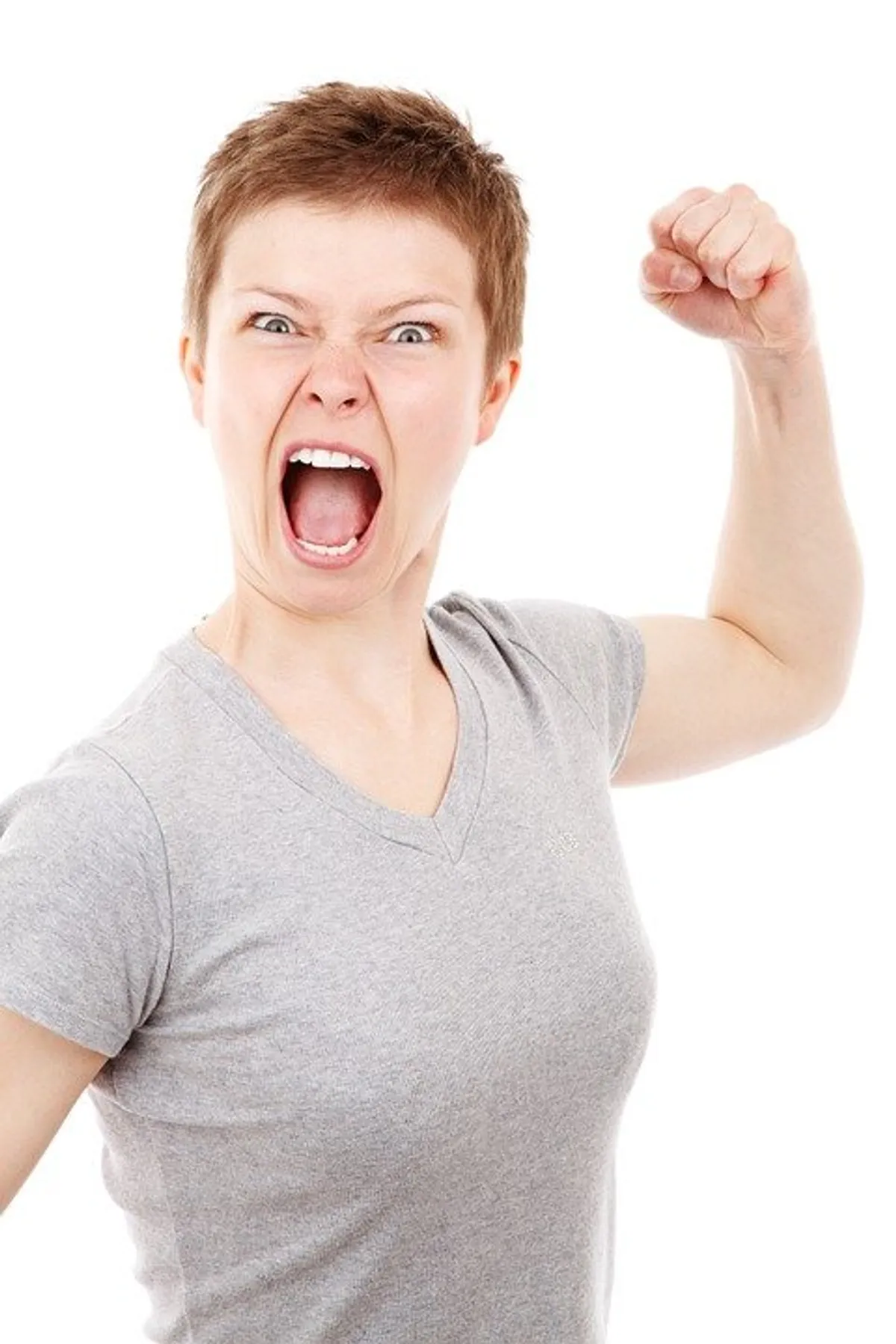 Eine wütende Frau. | Quelee: Pixabay