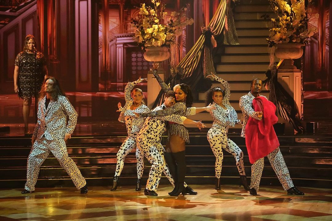 Phaedra Parks and Val Chmerkovskiy on "Dancing With the Stars" the "Disney Night" episode, from a post dated October 22, 2024 | Source: Instagram/dancingwiththestars/