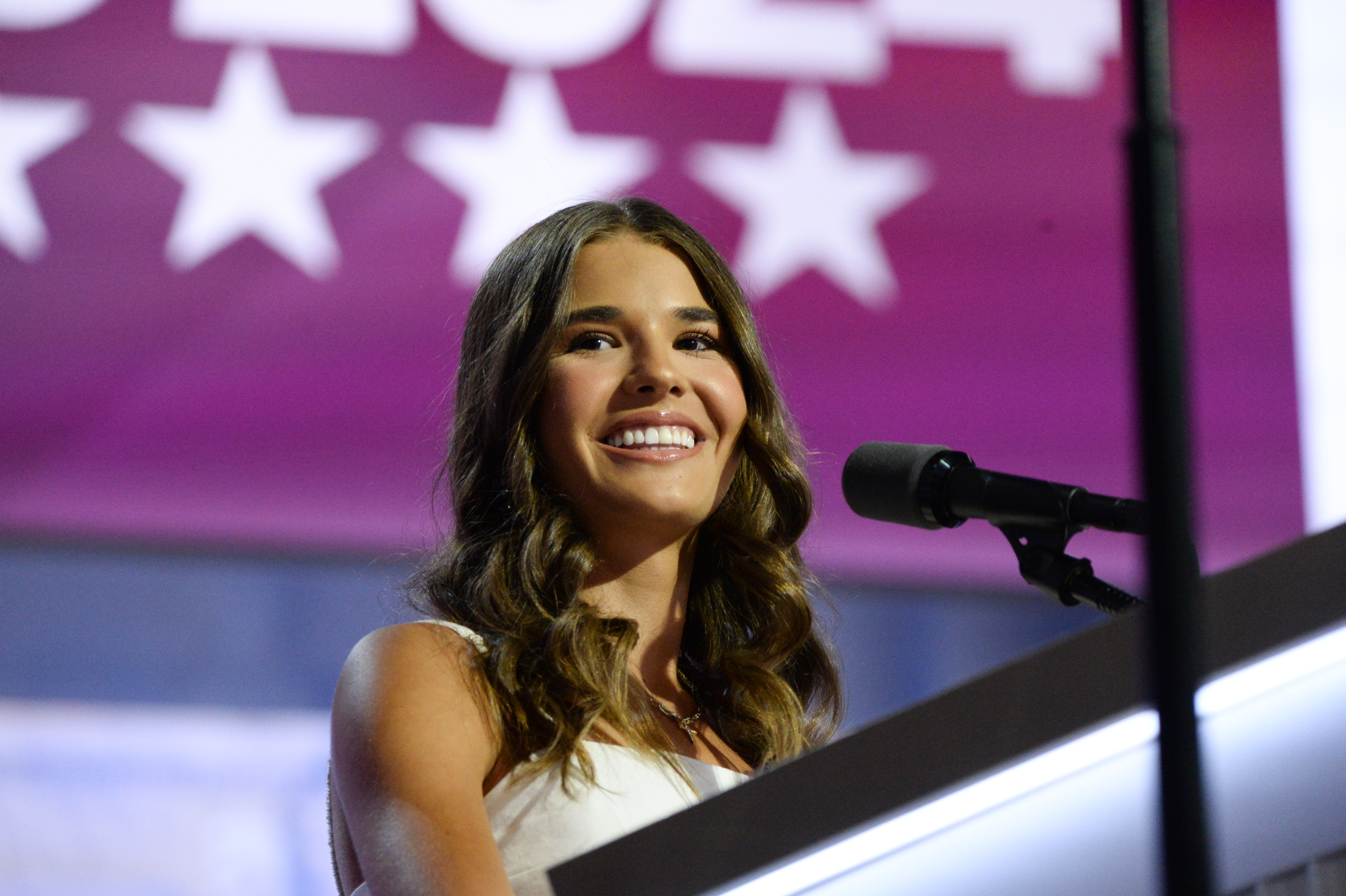 Daughter of Donald Trump Jr. Kai Trump attends the third day of Republican National Convention at the Fiserv Forum in Milwaukee, Wisconsin, United States, on July 17, 2024 | Source: Getty Images