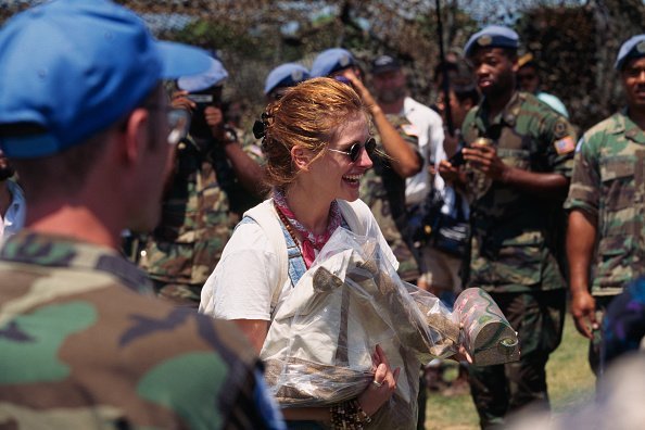 American Actress Julia Roberts as UNICEF Representative in Haiti | Photo: Getty Images