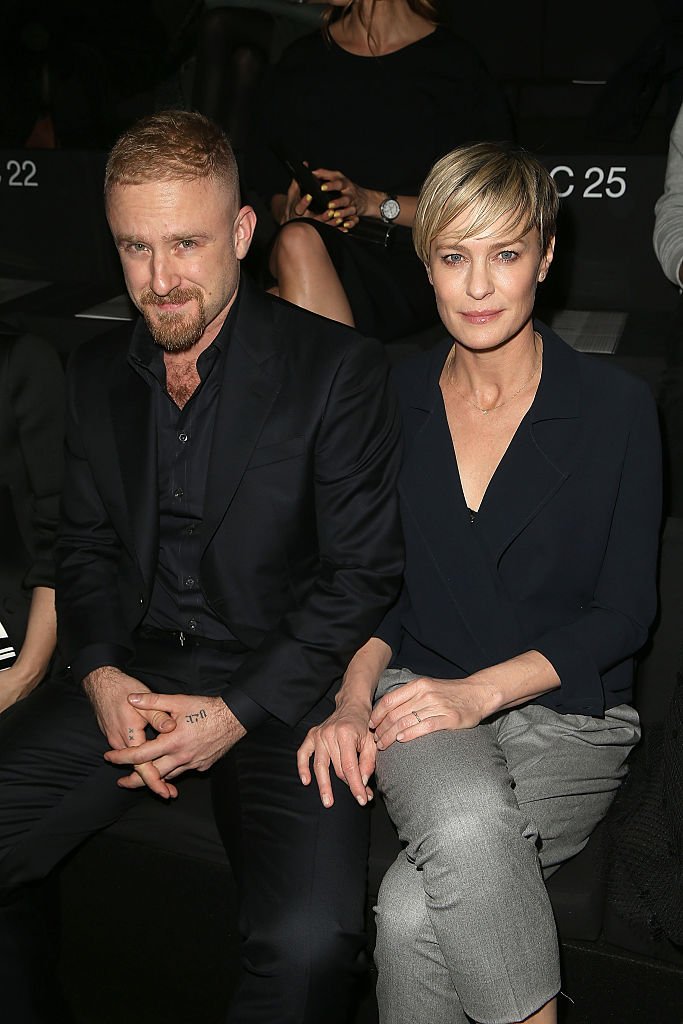 Ben Foster and Robin Wright attend the Giorgio Armani Prive show on January 27, 2015 in Paris, France. | Photo: Getty Images