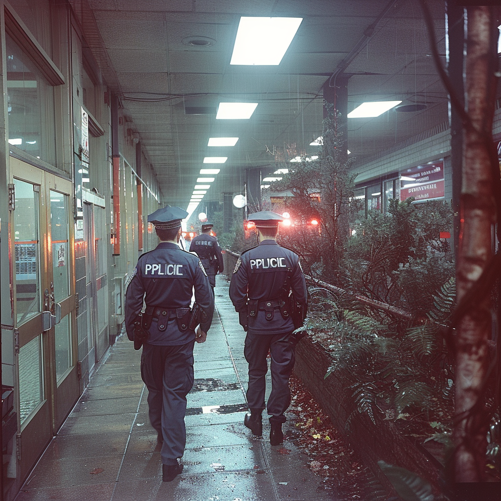 The police walking into the hospital | Source: Midjourney