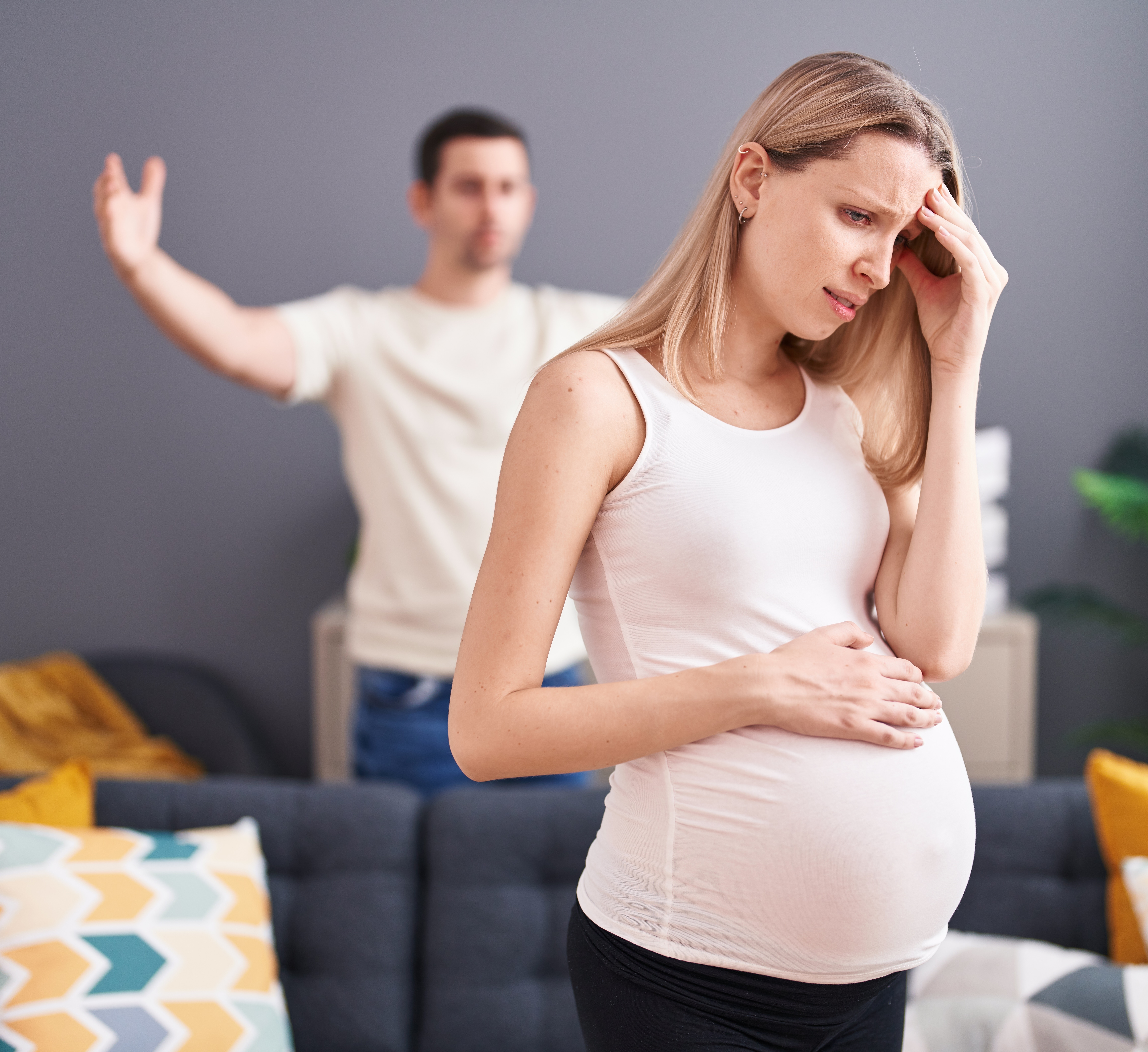 A man arguing with a pregnant woman | Source: Shutterstock