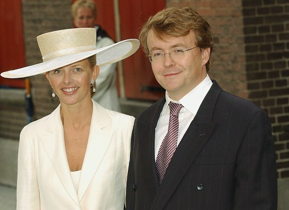  Prince Johan Friso and Princess Mabel leave the Christening of baby girl Catharina-Amalia, daughter of Dutch Crown Prince Willem Alexander and Princess Maxima on June 12, 2004 | Photo: Getty Images