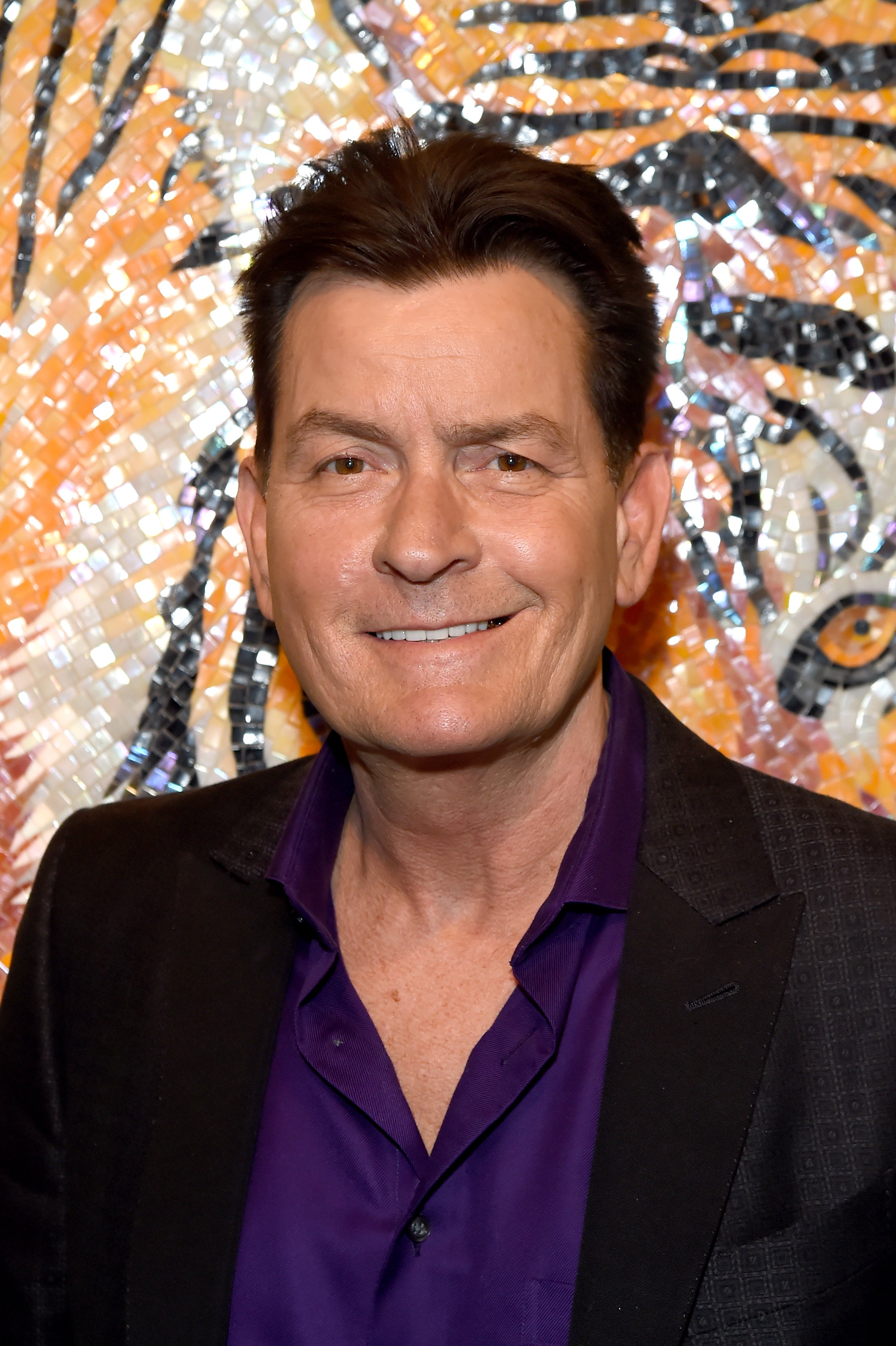 Charlie Sheen attending an event in his honor called the Evening with Charlie Sheen on April 9, 2019, in London | Source: Getty Images