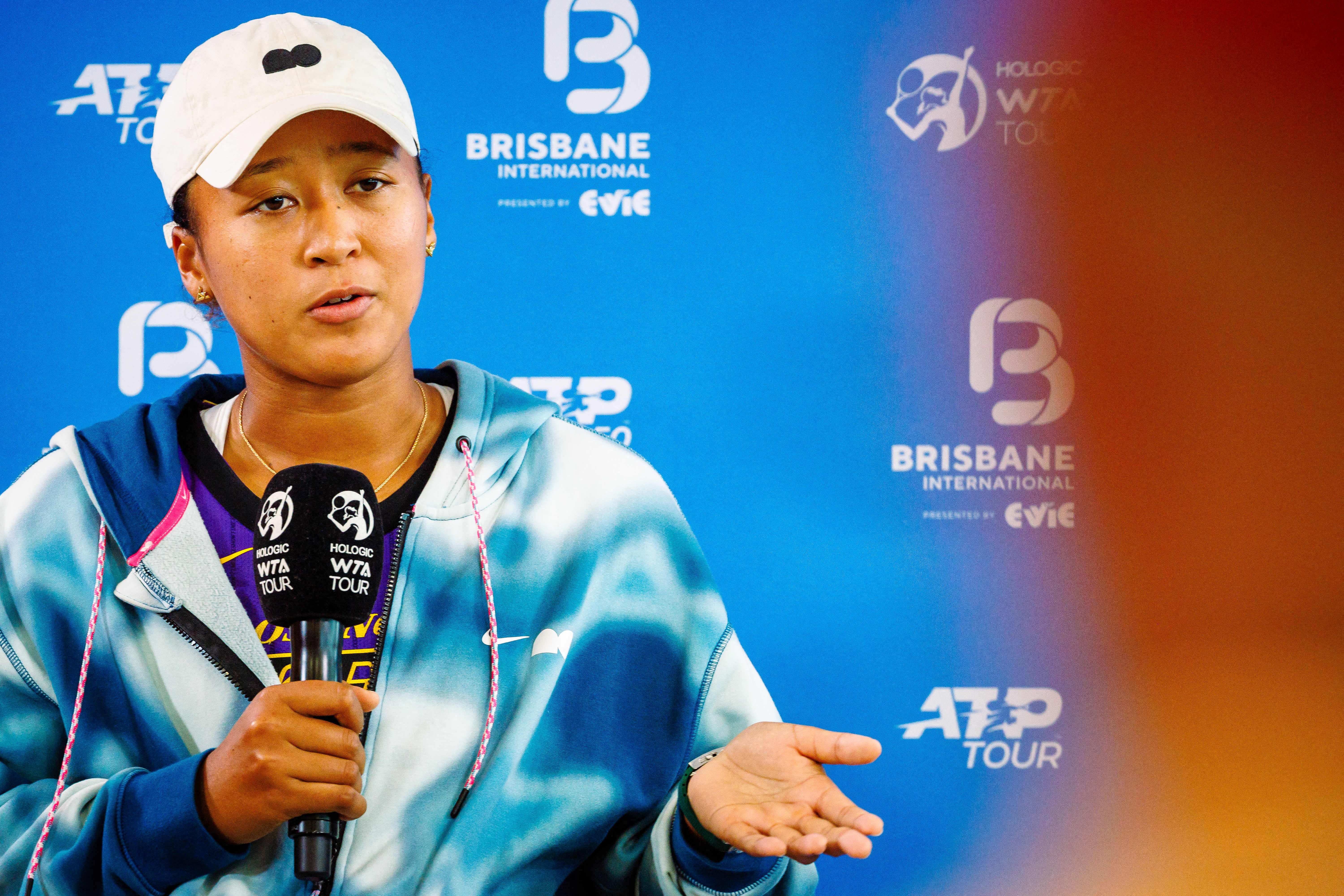 Naomi Osaka speaks at a press conference before the Brisbane International in Australia on December 30, 2023 | Source: Getty Images