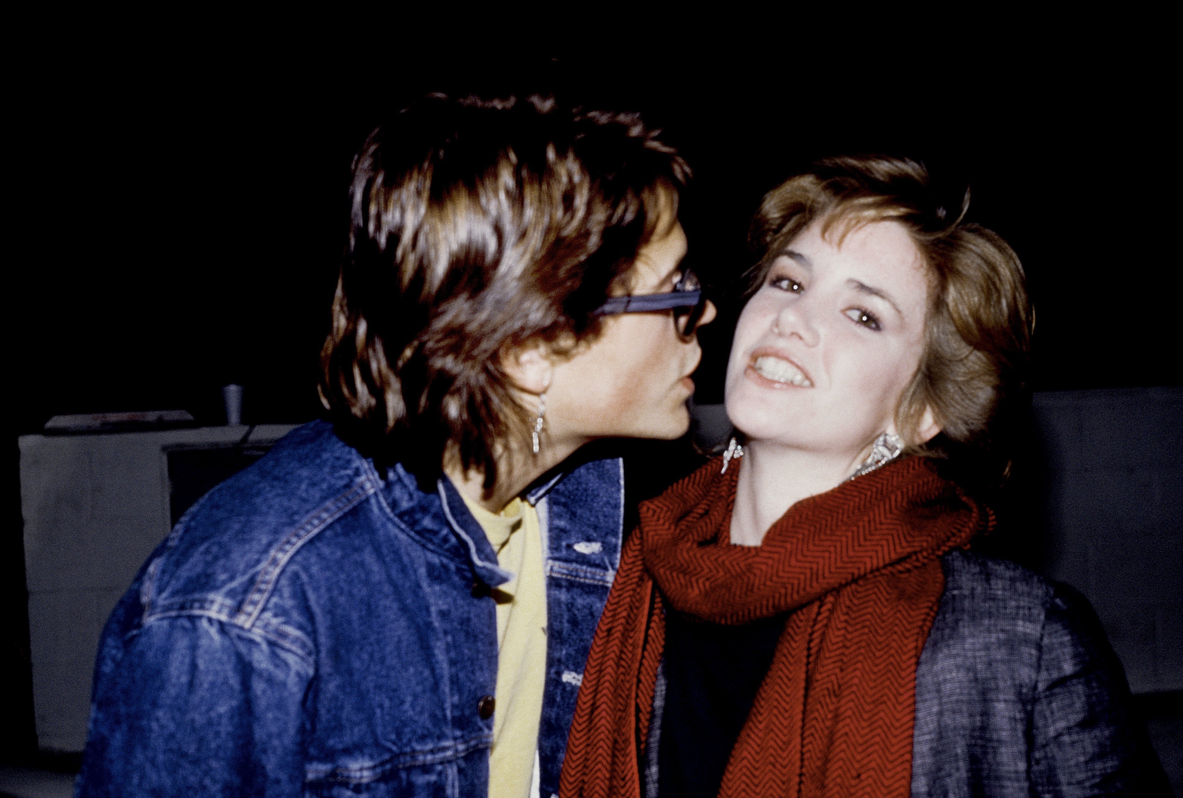 Lowe and Gilbert at an event in circa 1985 in Los Angeles, California. | Source: Getty Images
