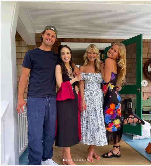 Christie Brinkley and her kids Jack Paris, Alexa Ray Joel, and Sailor Brinkley | Source: Instagram/christiebrinkley