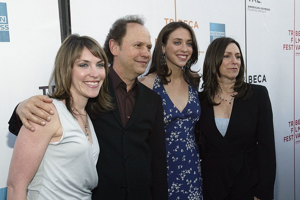 Billy Crystal, his wife Janice Crystal, and daughters director Lindsay Crystal (2nd R) and Jennifer Crystal Foley attend the premiere of "My Uncle Berns" during the Tribeca Film Festival  | Getty Images