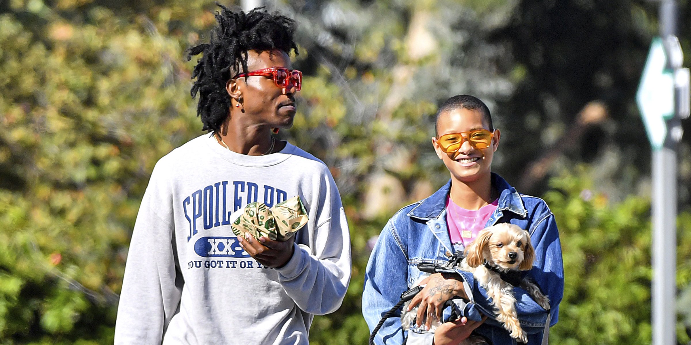 De'Wayne Jackson and Willow Smith are seen on September 26, 2022 in Los Angeles, California | Source: Getty Images