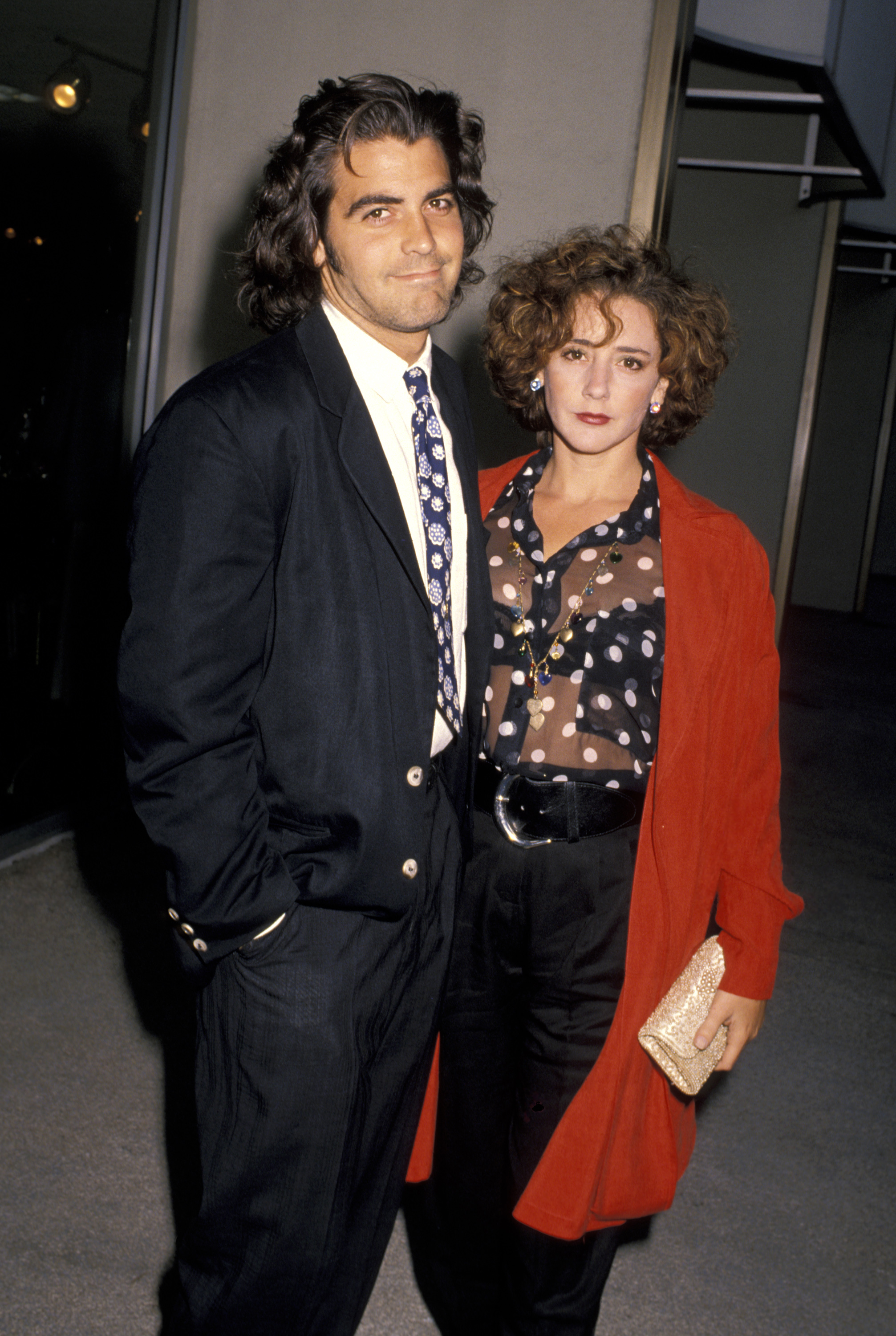 George Clooney and Talia Balsam attend the ABC Television Affiliates Party on June 14, 1990 | Source: Getty Images