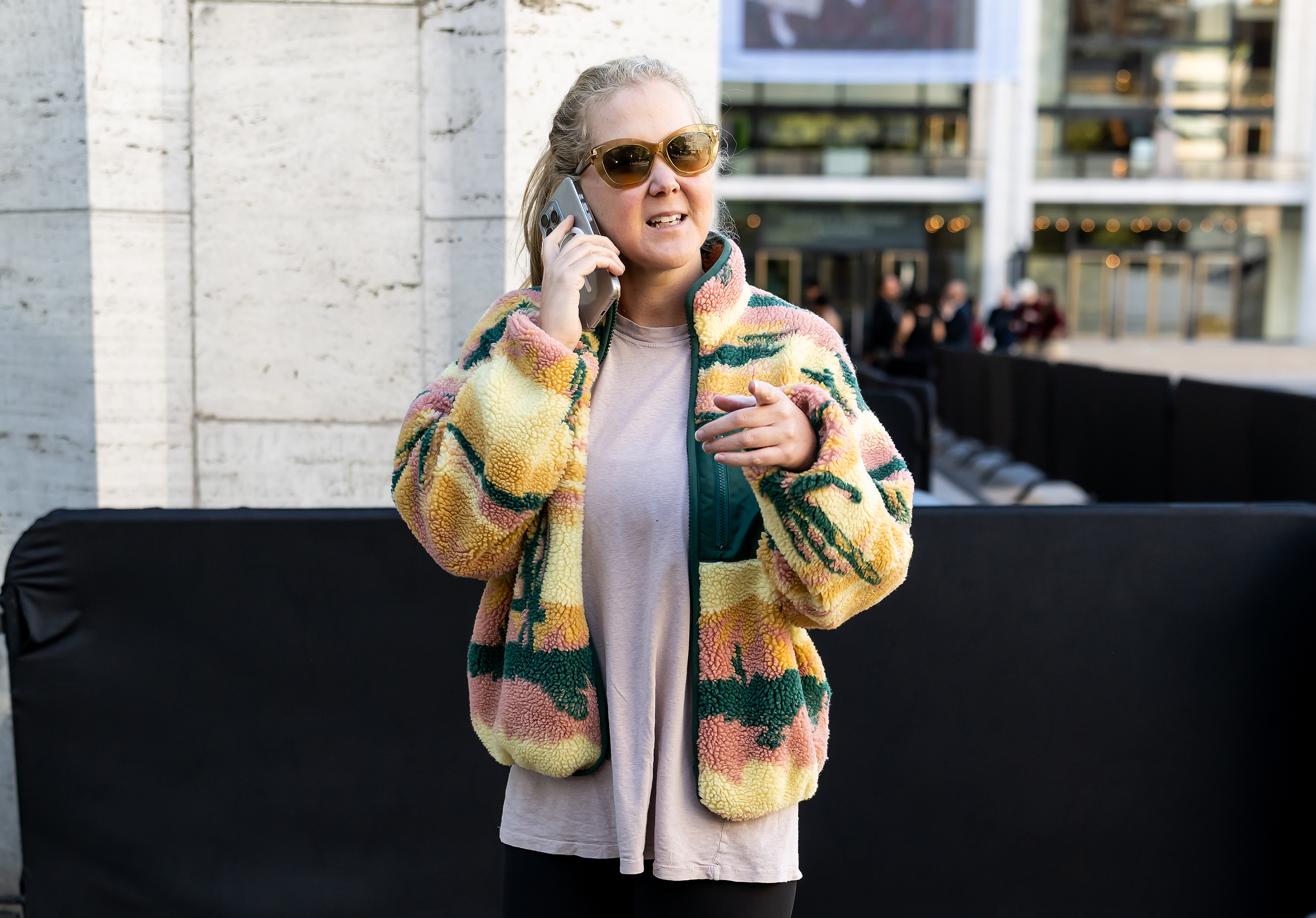 Amy Schumer is seen at David H. Koch Theater at Lincoln Center on October 8, 2025 in New York City. | Source: Getty Images