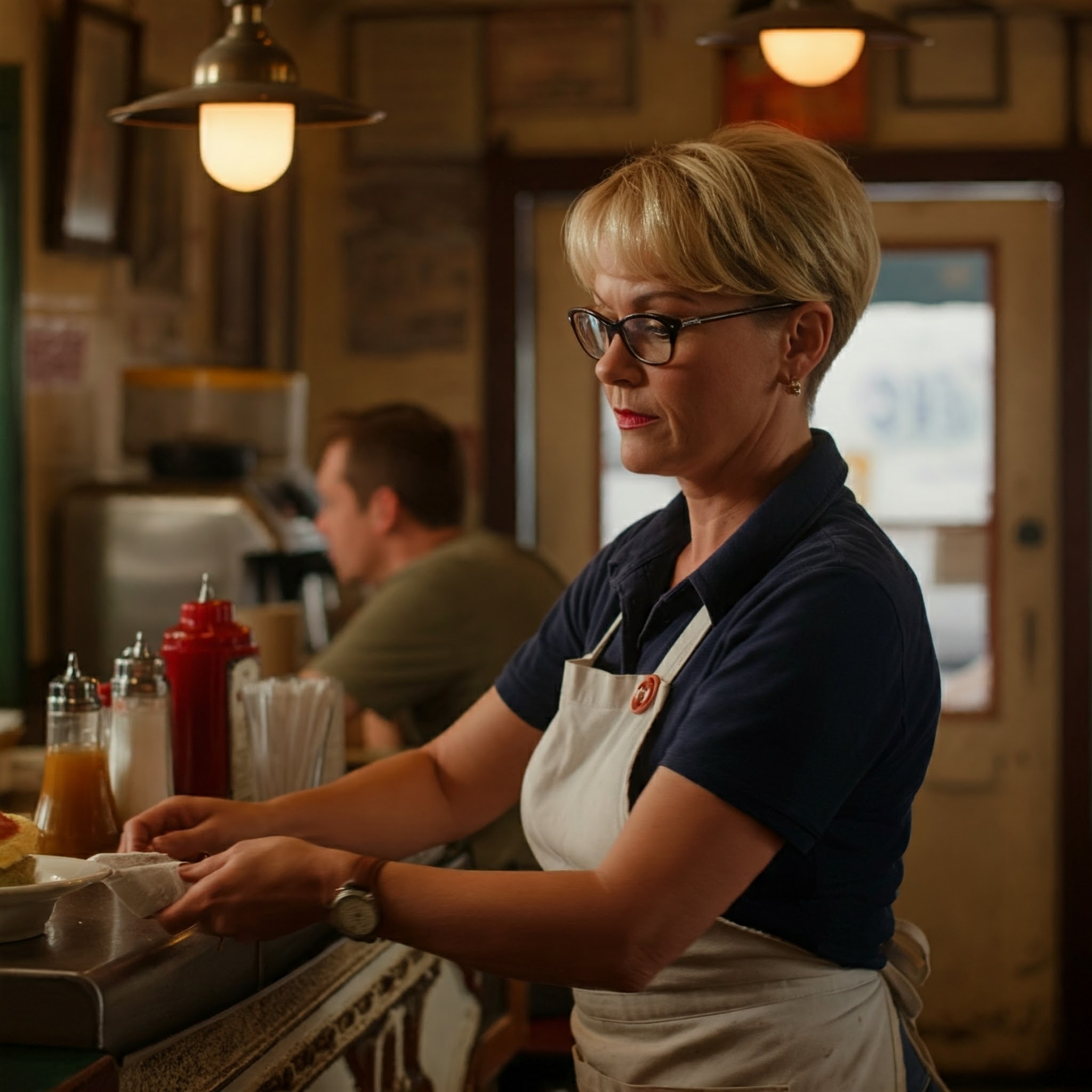 A woman working at a diner | Source: Gemini