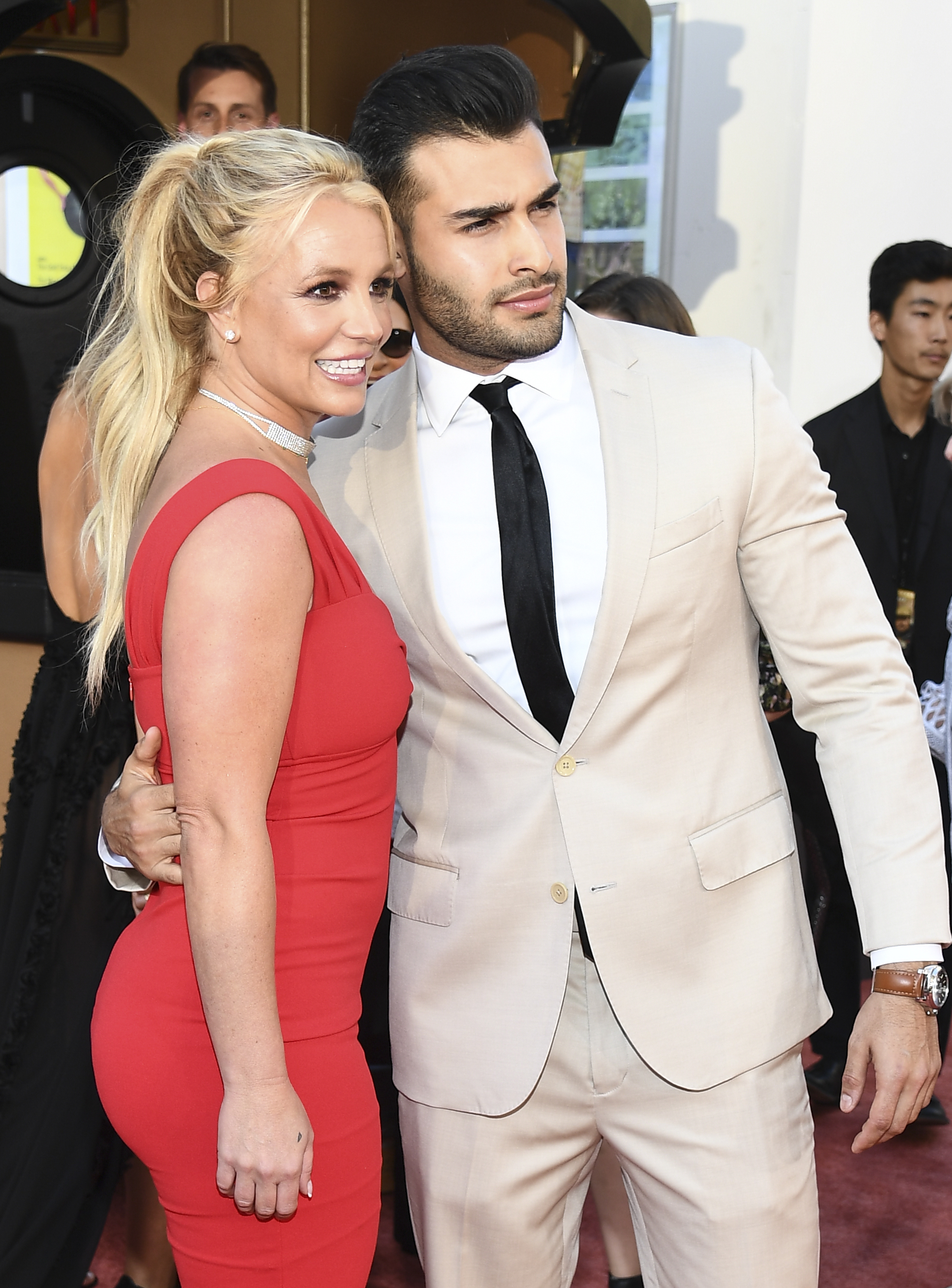 Britney Spears and Sam Asghari in Los Angeles on July 22, 2019 | Source: Getty Images