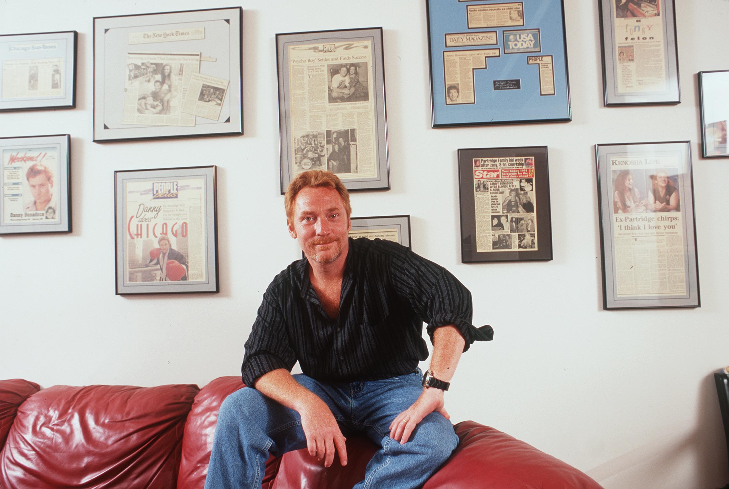 Actor Danny Bonaduce pictured in his rec room on July 8, 1999 in Hollywood Hills, California | Source: Getty Images