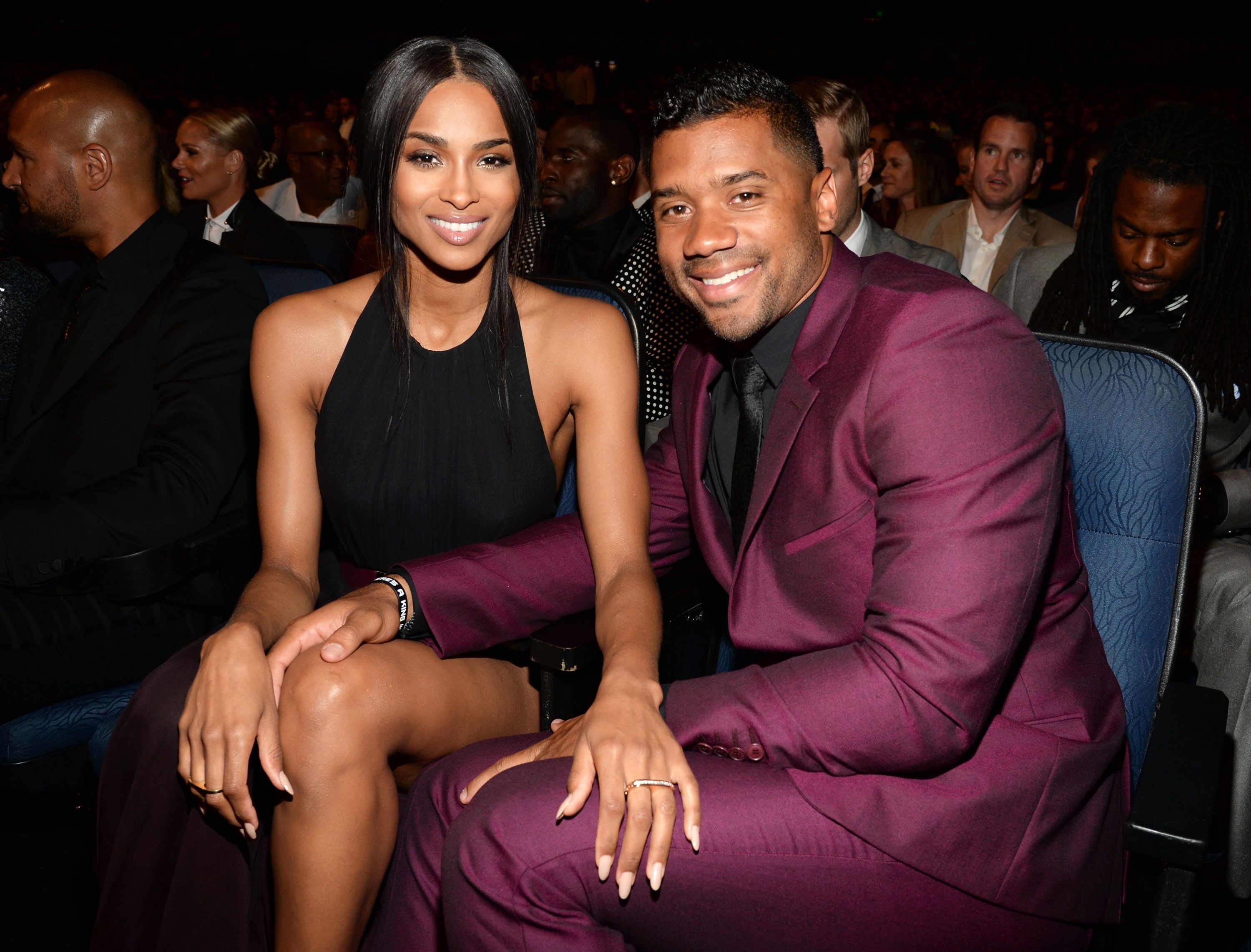 Ciara and Russell Wilson at the 2015 ESPYS at Microsoft Theater in Los Angeles, California | Photo: Kevin Mazur/WireImage