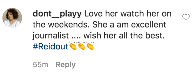 A fan commented on Stephnie Mills' photo of Joy-Ann Reid after she landed her own Primetime show | Source: Instagram.com/iamstephaniemills
